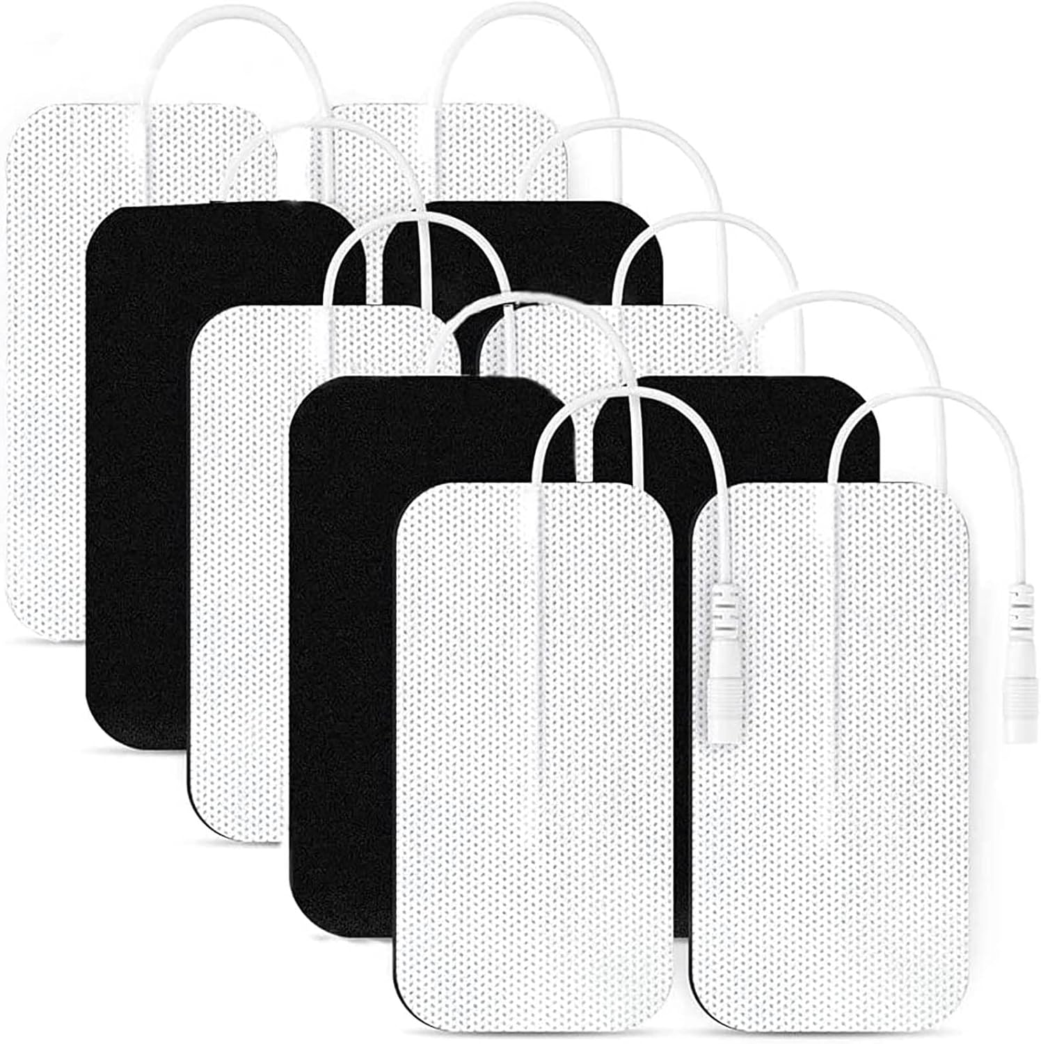 10PCS TENS Unit Replacement Pads 2x4, Reusable Electrodes for Muscle Stimulator Machine, Compatible with AUVON TENS, TENS 7000, Etekcity Tens Unit