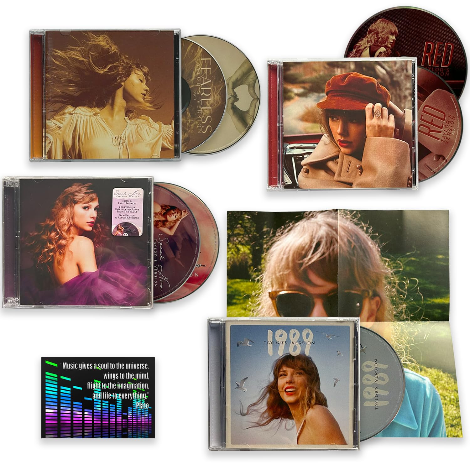 Taylor Swift "Taylor's Version" Complete Collection: Fearless Taylor's Version Red Taylor's Version Speak Now Taylor's Version 1989 Taylor's Version 5 From The Vault Tracks / + Including Bonus Art Card & Poster