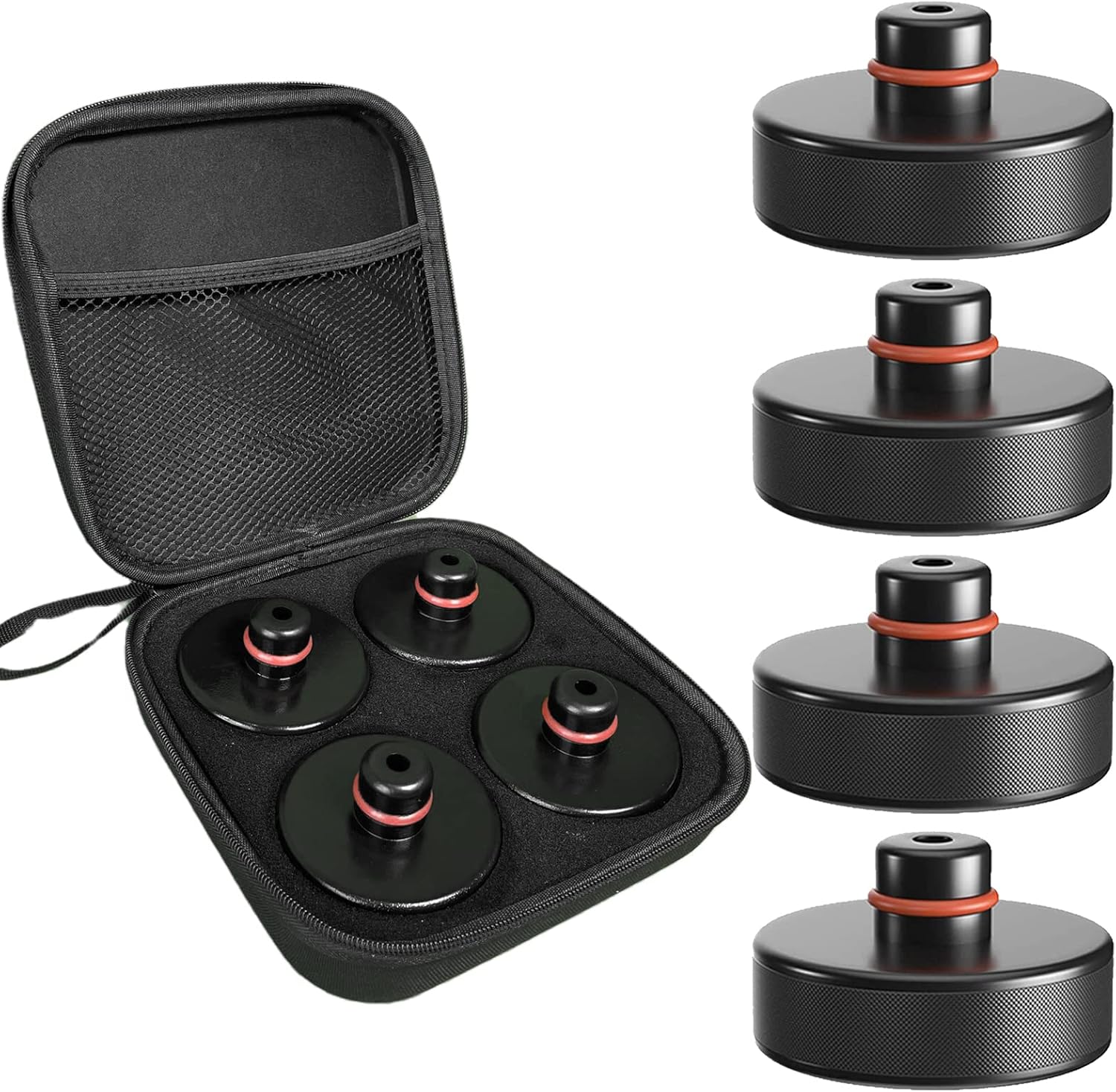 BANGTING Lifting Jack Pad for Tesla Model 3/S/X/Y, 4 Pucks with a Storage Case, Accessories for Tesla Vehicles
