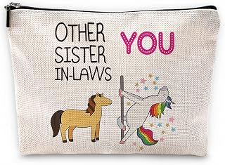 Funny Other Sister-in-Laws and You Makeup Bag,Best Sister-in-Law Gifts Cosmetic Pouch for Girls,Christmas Birthday Wedding Gifts for Sister in Law Stepsister