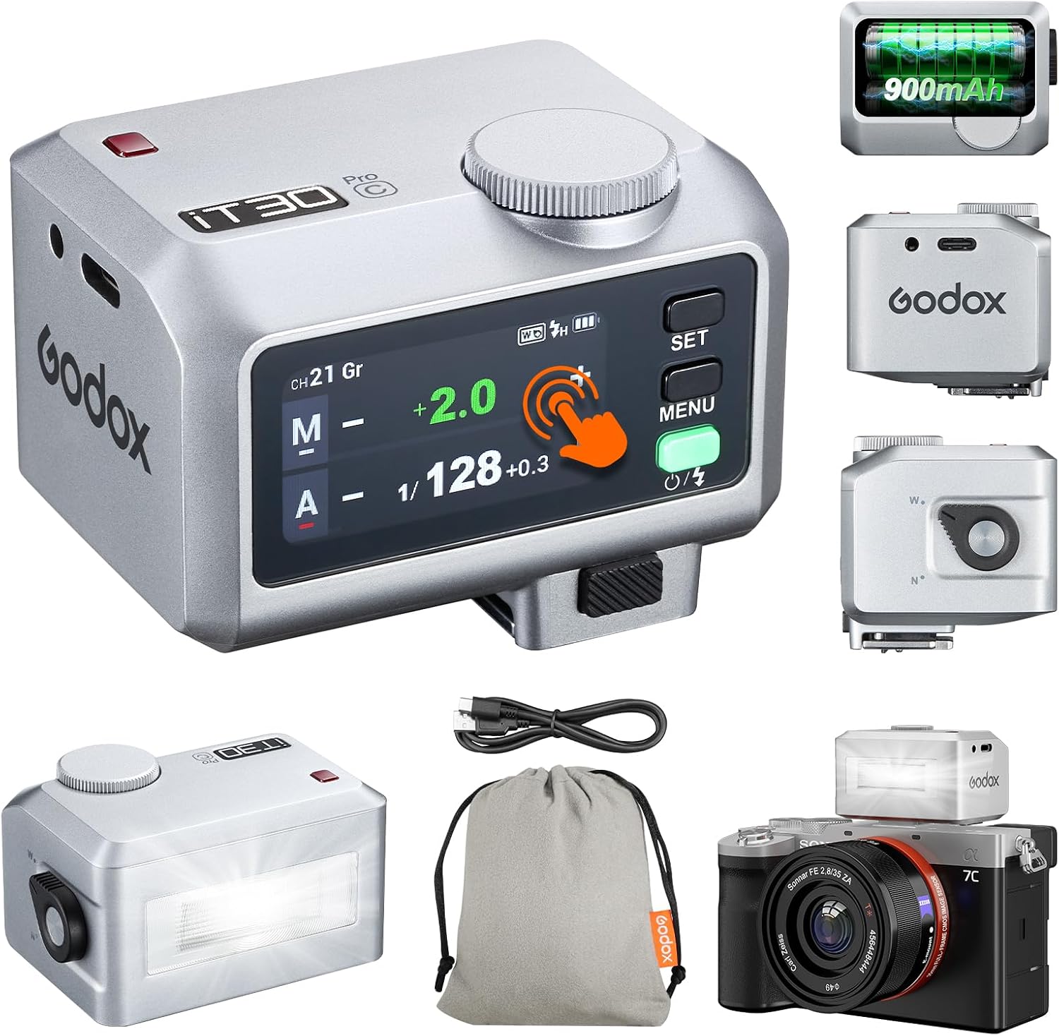 Godox iT30 Pro C Mini TTL Flash Compatible for Canon Cameras Godox iT30ProC