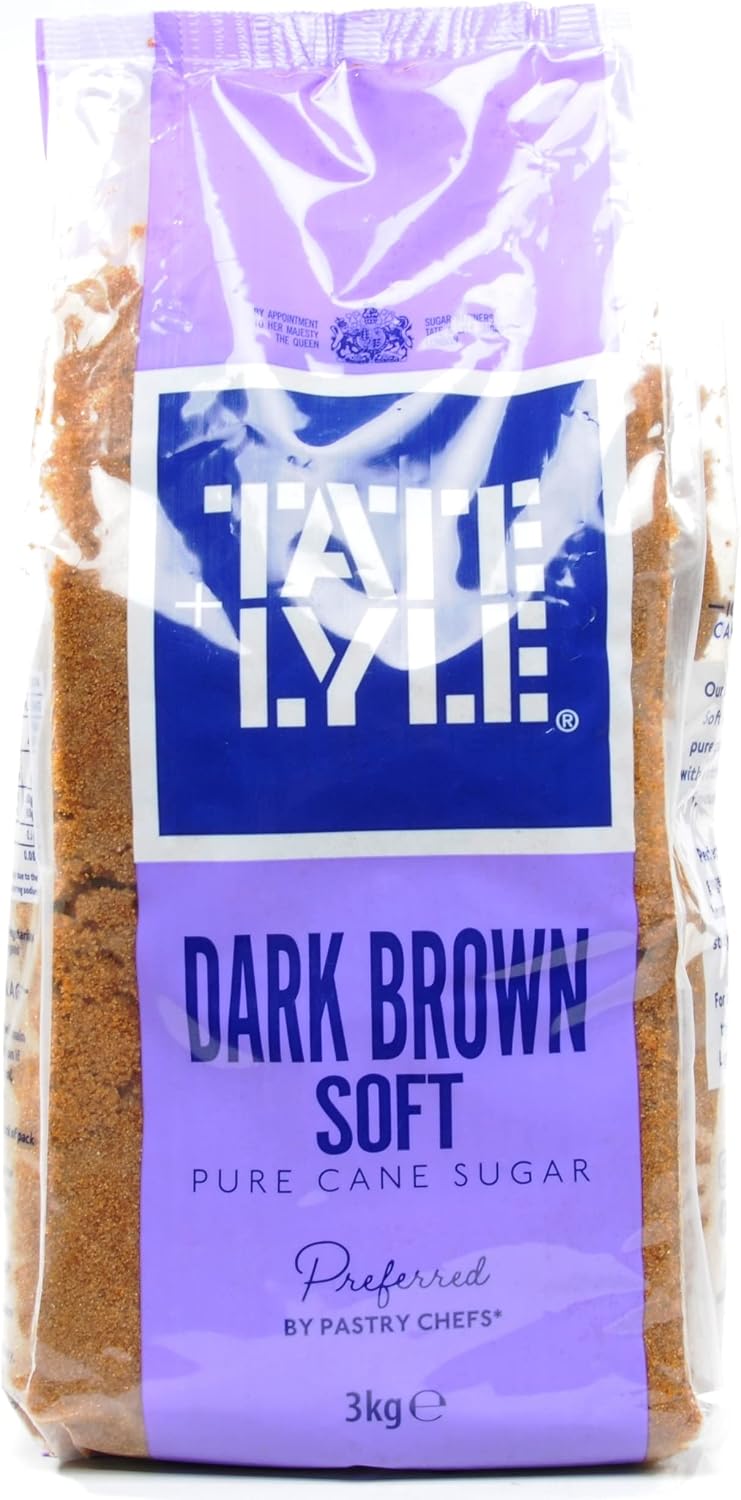 Tate & Lyle Dark Soft Brown Sugar 3kg Bag Cane Sugar