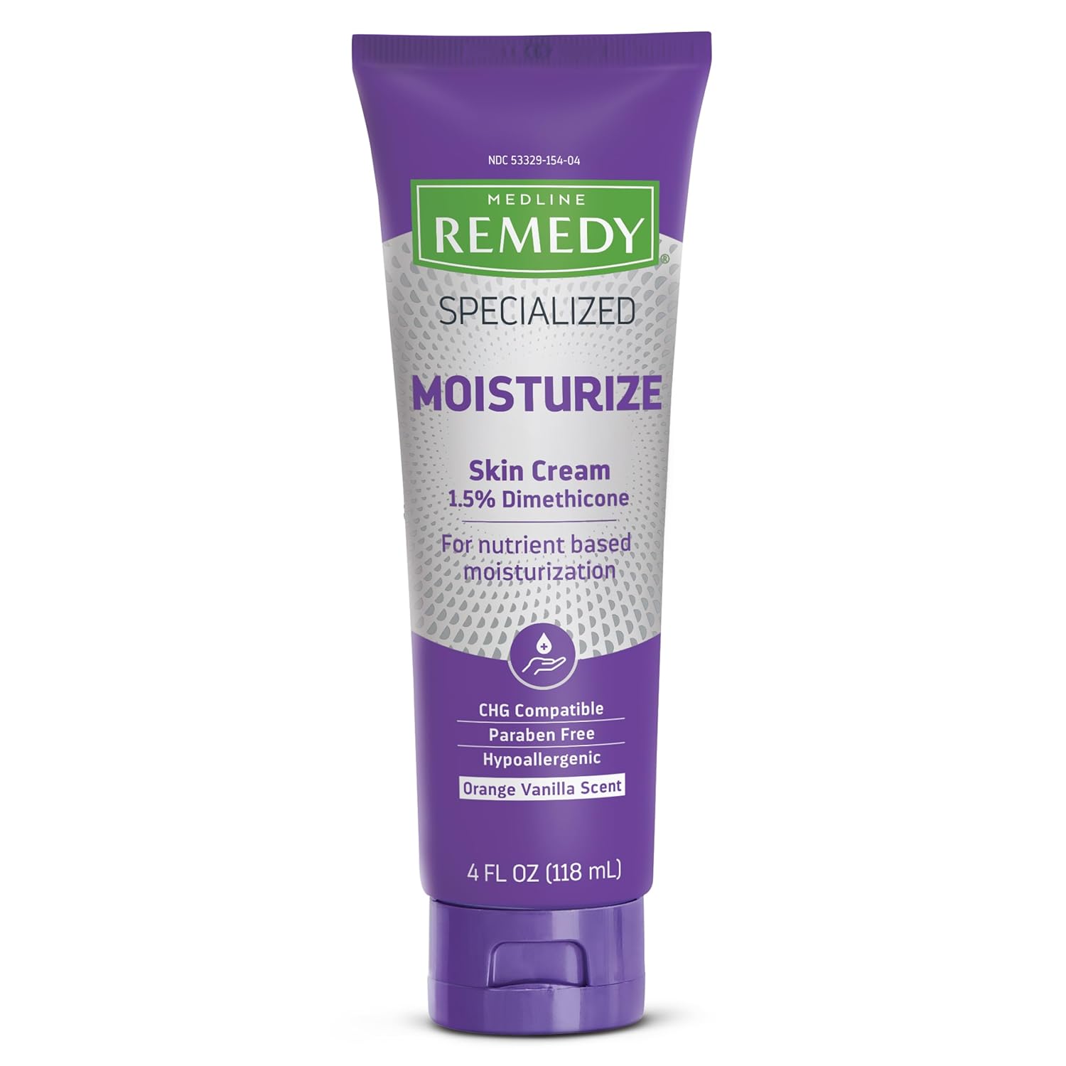 Medline Remedy Specialized Skin Cream, 4 oz., Hydrating and Nourishing Formula for Dry Skin