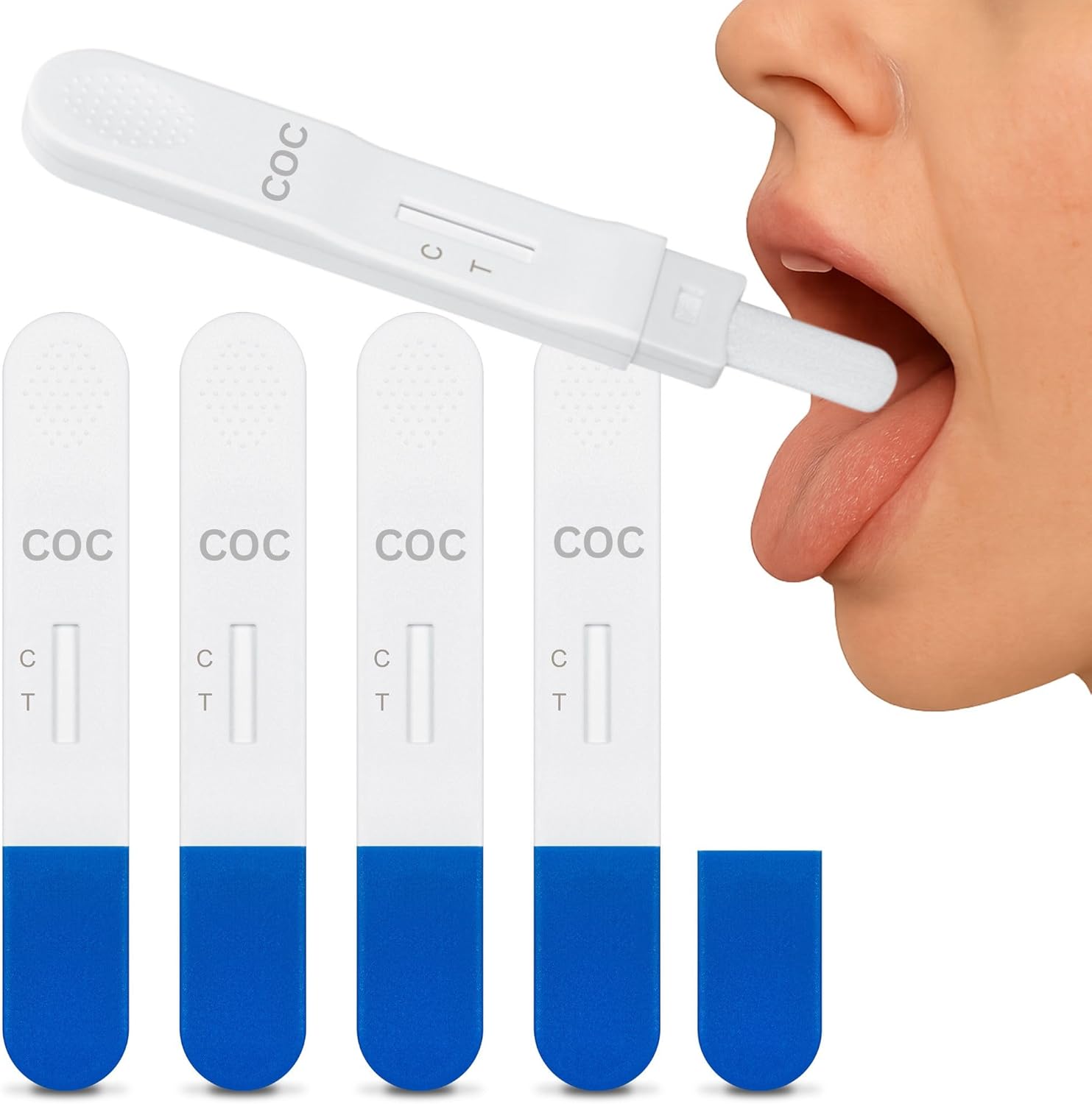 5 x SalyvGenics Cocaine Saliva Drug Test | Rapid Test for Cocaine in Saliva Oral Fluid | Cocaine Drug Test Kit