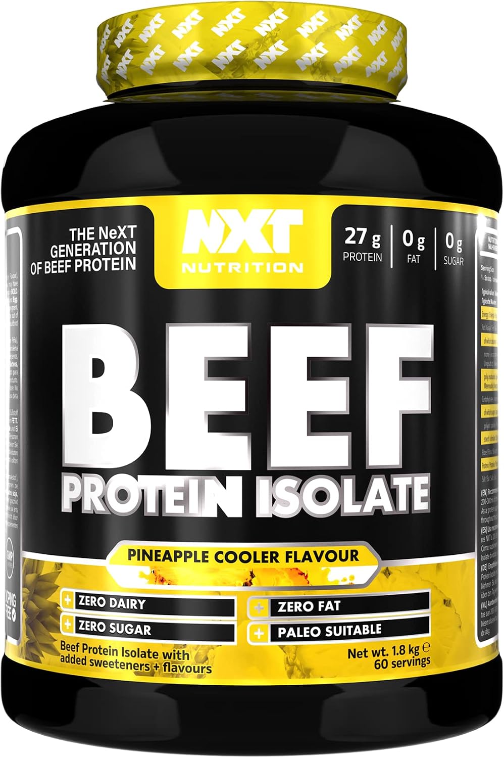 NXT Nutrition Beef Protein Isolate 1.8kg - Pineapple