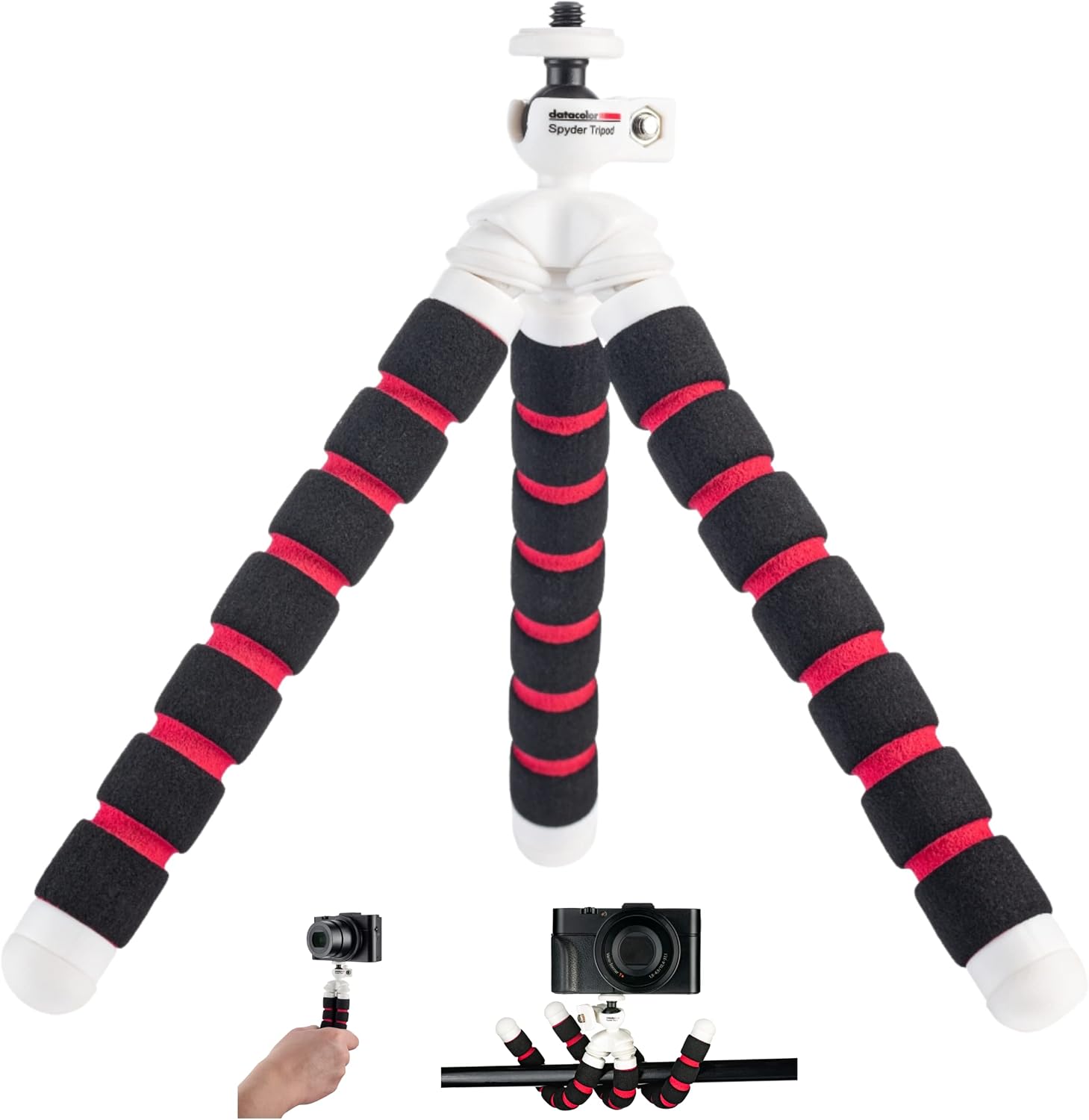 Datacolor Spyder Tripod - A Flexible and Lightweight Camera Mount for Your Photo and Video Needs Especially in Low Light Environments - Black
