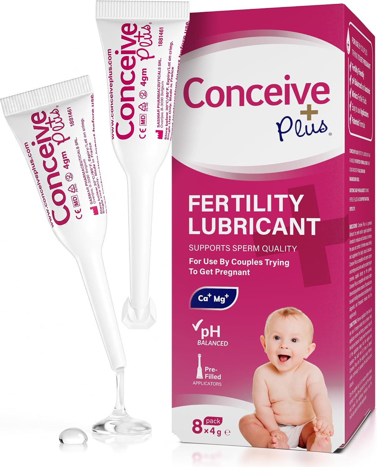 Conceive Plus Fertility Lubricant Pre-Filled Applicators 8 x 4g