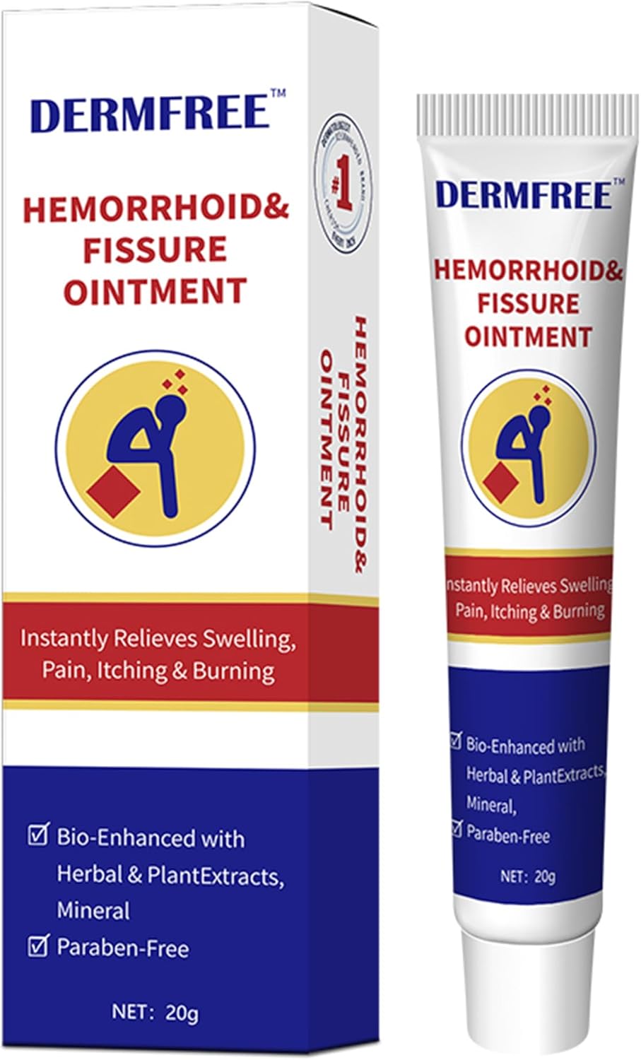 Perianal Care Cream, Hemorrhoid & Fissure Treatment Ointment Extra Strength, Relief Anal Pain, Itching, Bleeding, Swelling, Discomfort, Natural Herbs Fast Acting Ingredients