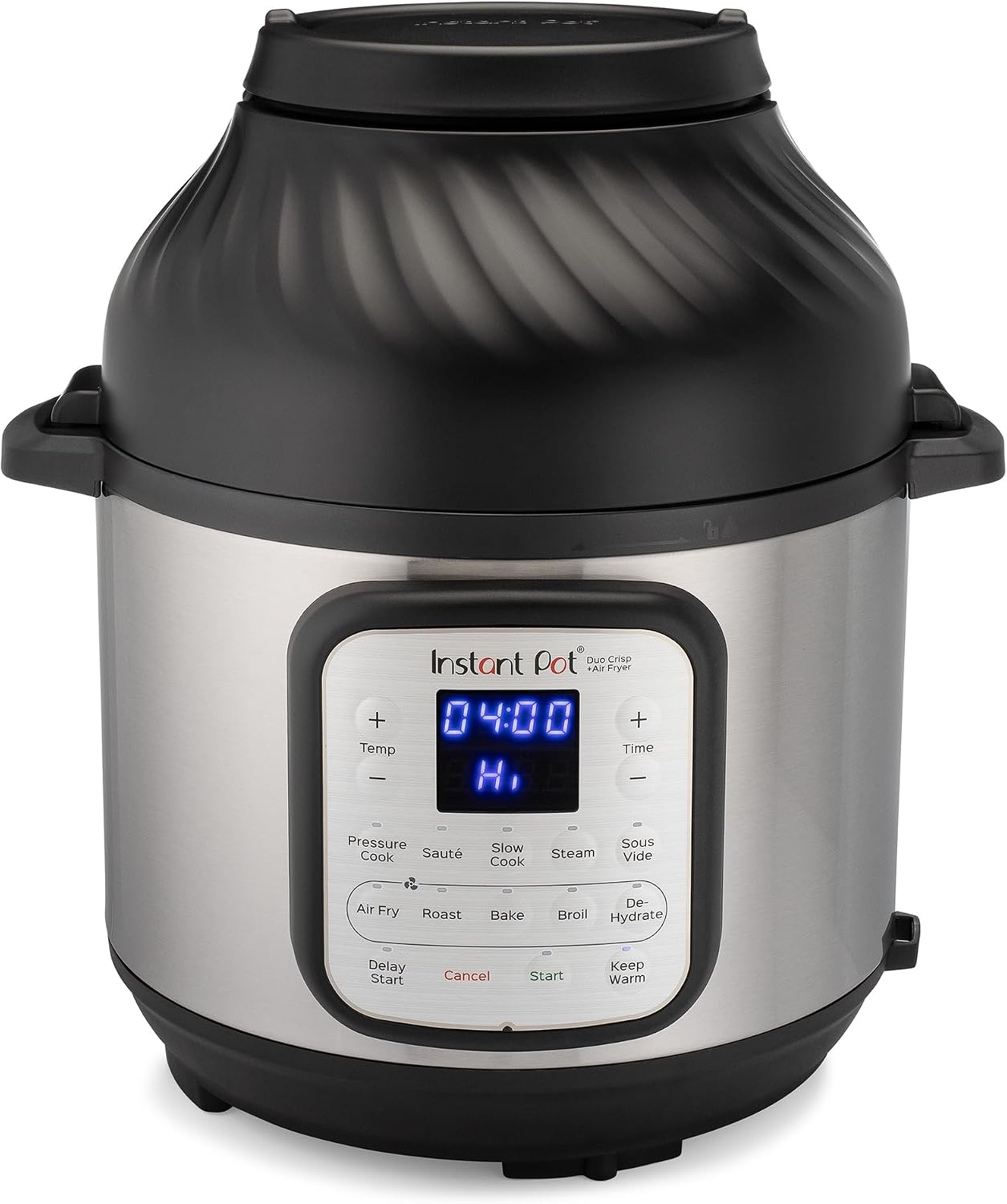 Instant Pot Duo Crisp + Air Fryer 11-in-1 Multicooker, 5.7L - Pressure Cooker, Air Fryer, Slow Cooker, Steamer, Sous Vide Machine, Dehydrator with Grill, Food Warmer & Baking Functions