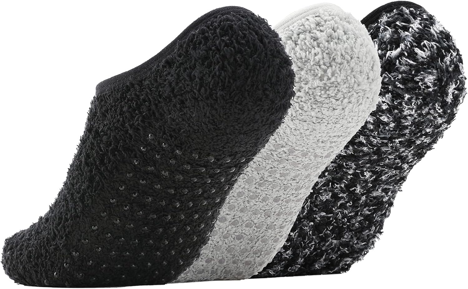 Bevigorio Slipper Socks for Women with Grippers Non Slip Socks Womens Fuzzy Socks with Grips Grippy Socks Grip Hospital Socks