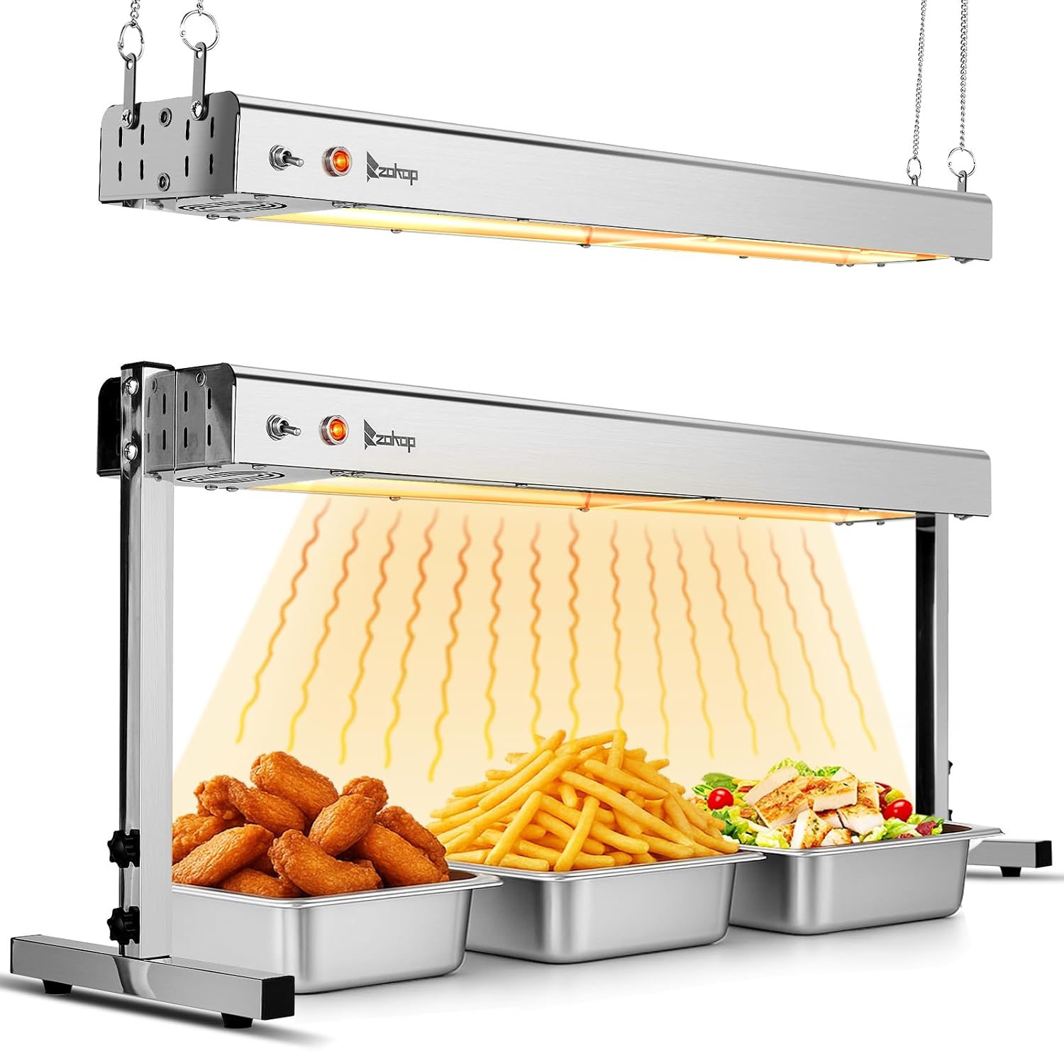Winado 36 inch Commercial Food Heating Lamp, 1000W
