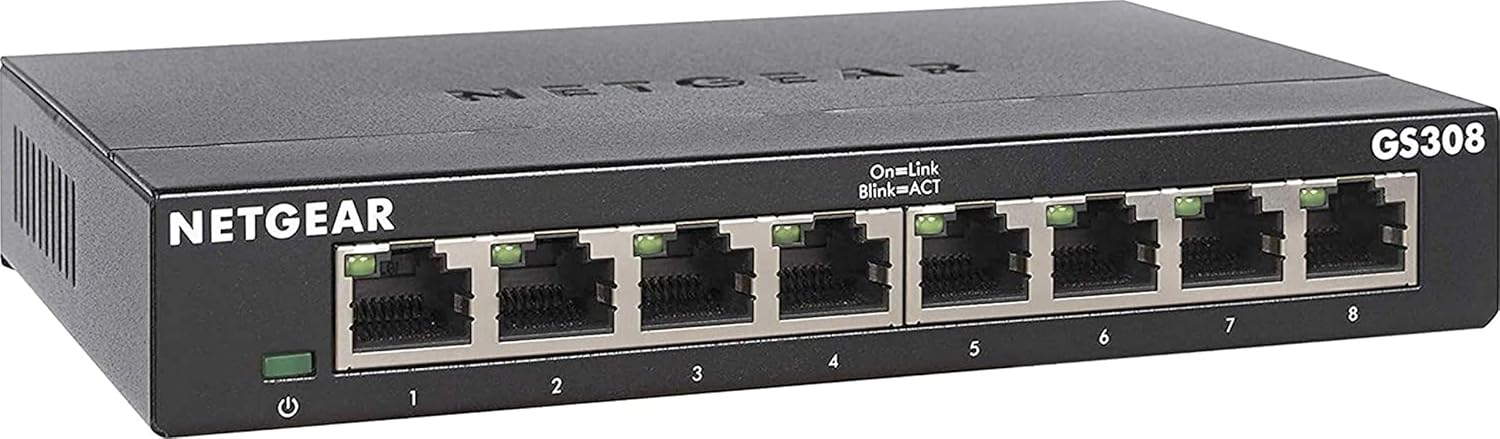 NETGEAR 8-Port Gigabit Ethernet Unmanaged Network Switch (GS308)