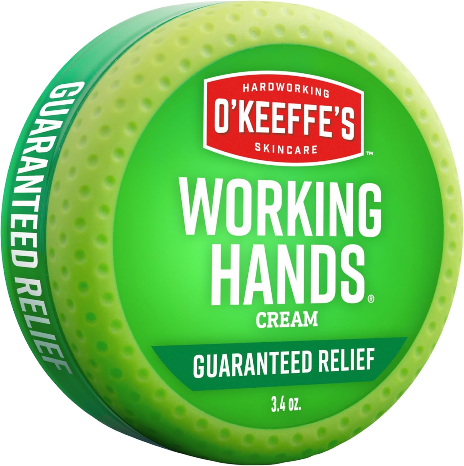O'Keeffe's Working Hands Hand Cream for Extreme Dryness - 3.4 oz Jar (1 Pack) - Repairing Skincare for Cracked, Dry Hands | camping-soaps-and-shampoos