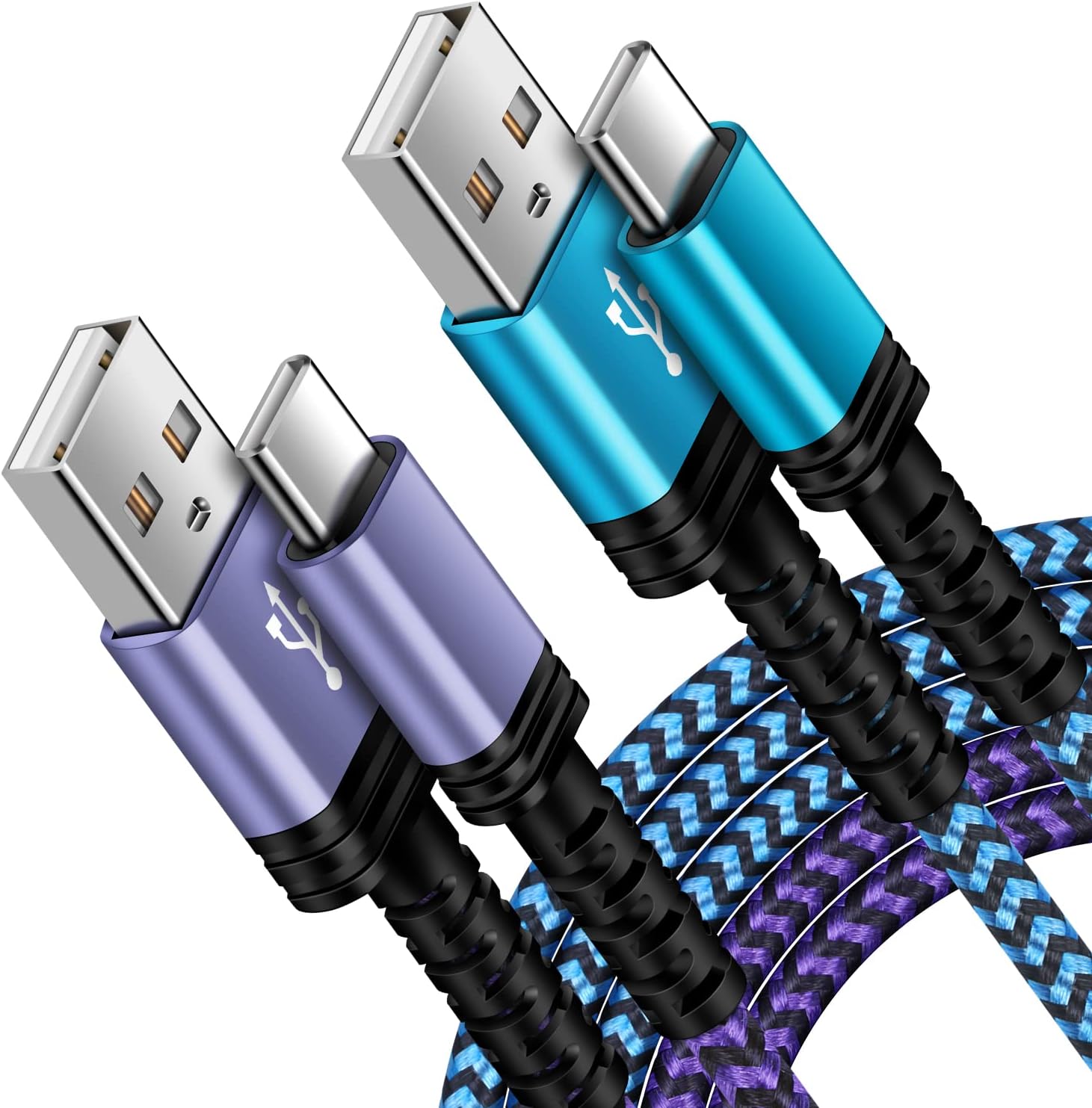 2Pack 6FT Android Samsung A15 Charger Cord USB C to Type USB A Fast Charging Cable 3.1A Phone Power Cord for Samsung Galaxy A36 A56 A16 S25 Plus A55 S24 Ultra A35 A54 A14 5G S23 S22 S21 FE,iPhone 16