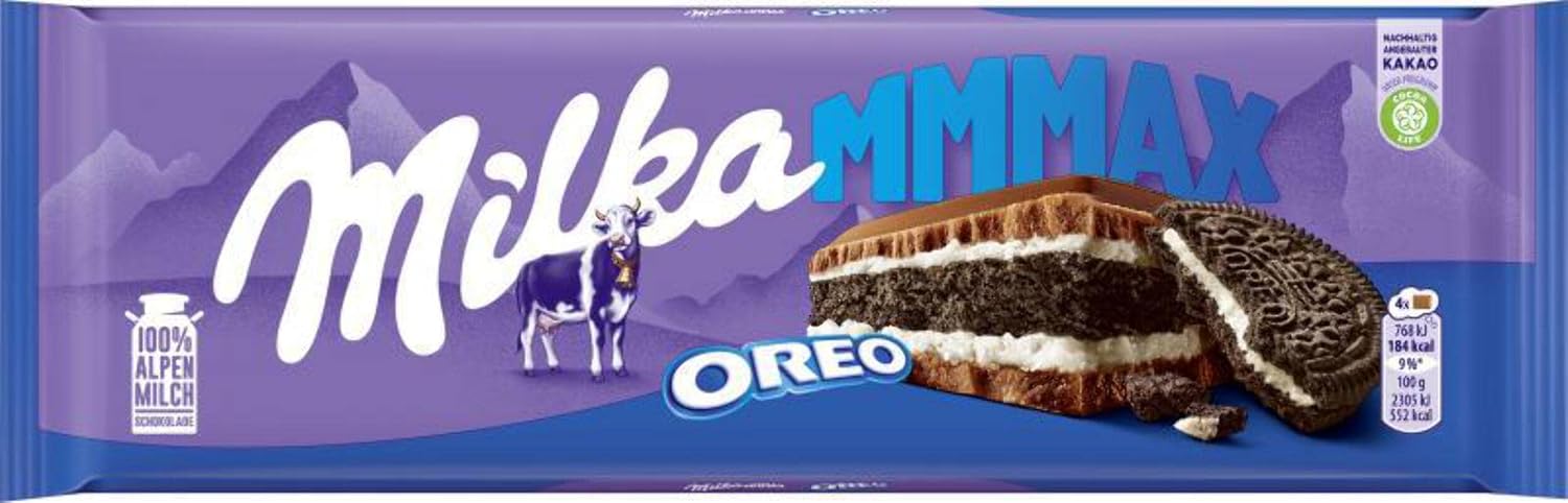 Milka - XXL Chocolate bar Oreo (XXL Tafel Oreo) | Total Weight 300 Grams