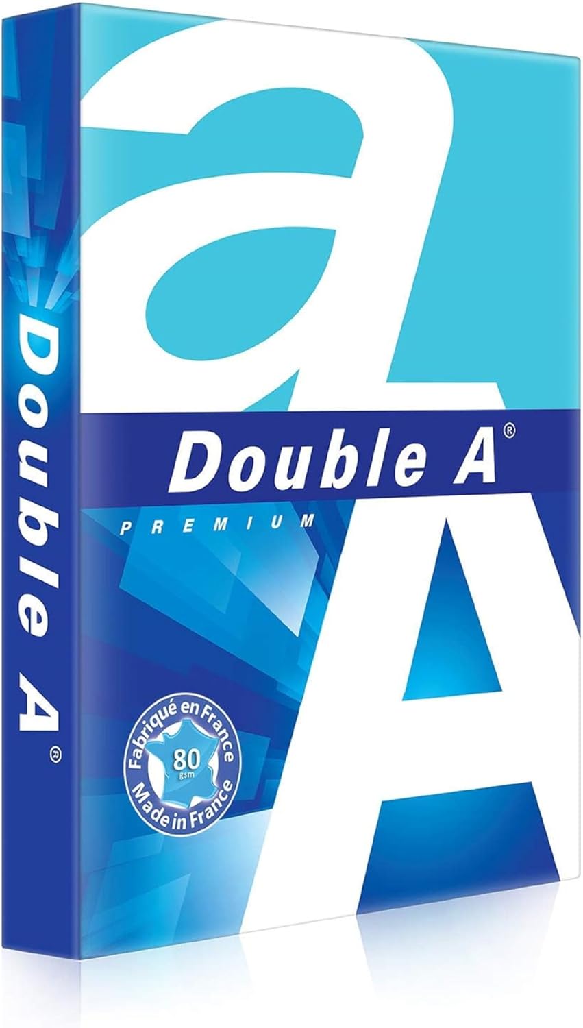 Double A Office Quality A4 Printer Paper for Copiers, 80 gsm, 1 Ream, 500 Sheets, White