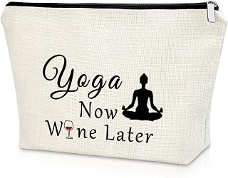 Yoga Gifts for Yoga Lover Yoga Gift for Women Makeup Bag Meditation Gifts Birthday Gifts for Women Friend Cosmetic Bag Yoga Novelty Gift Yoga Instructor Gift Christmas Gifts Cosmetic Travel Pouch