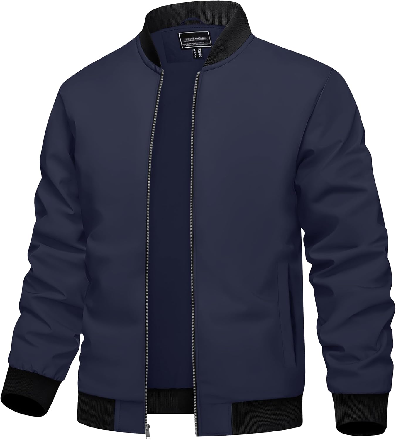 TACVASEN Men's Bomber Jackets Summer Light Thin Smart Casual Jacket Outdoor Sports Windbreaker Coat