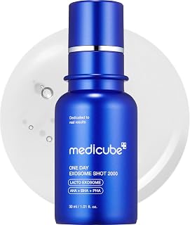 Medicube Zero Exosome Shot 2,000 PPM Spicule Facial Serum | Liquid Skin Booster Serum | Exosome, AHA+BHA+PHA | Pore Care, Dead Skin Cells, Skin Texture | Korean Skin Care 1.01 fl.oz