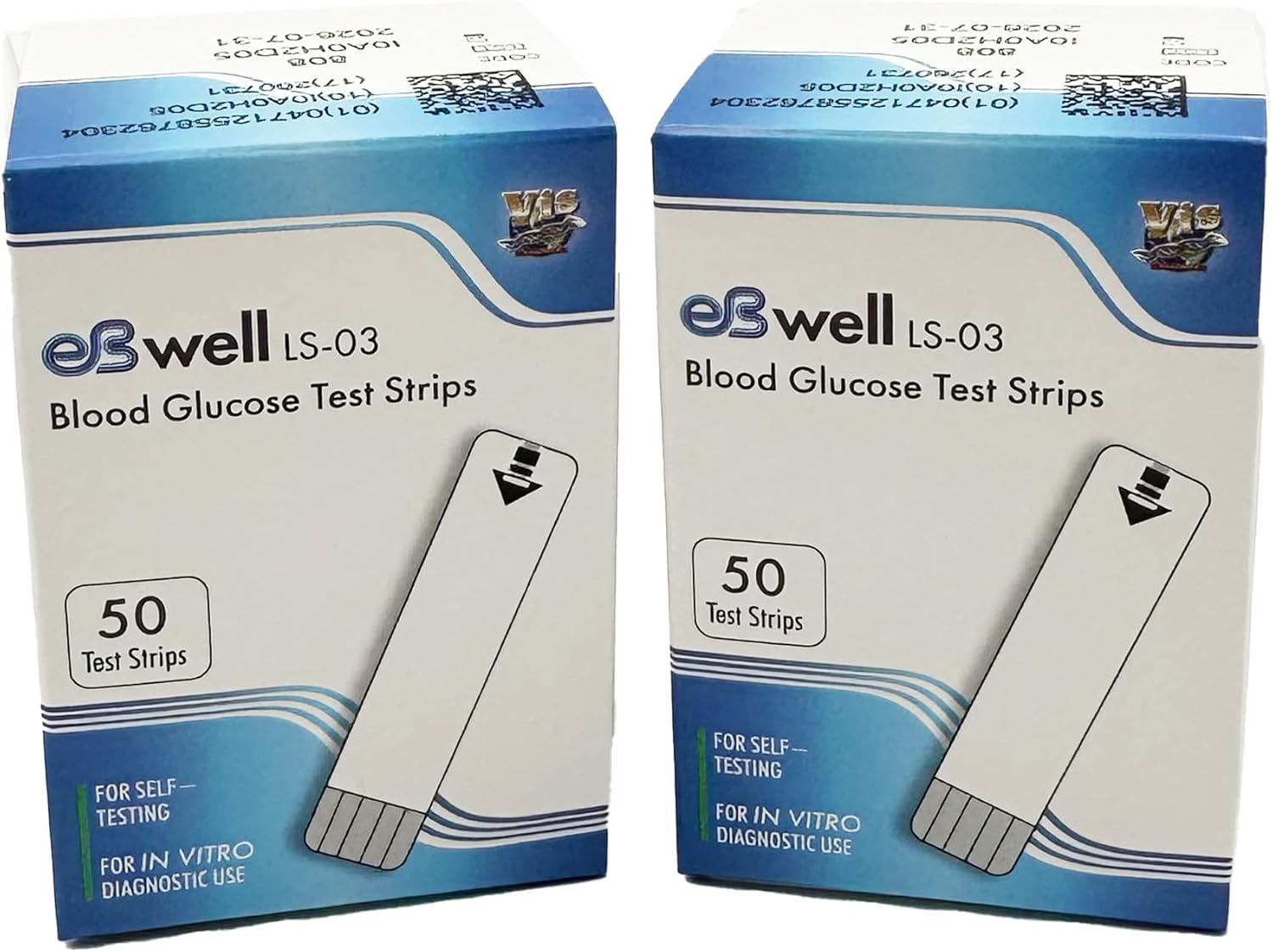 100 eBwell Blood Glucose Test Strip Refill Strips