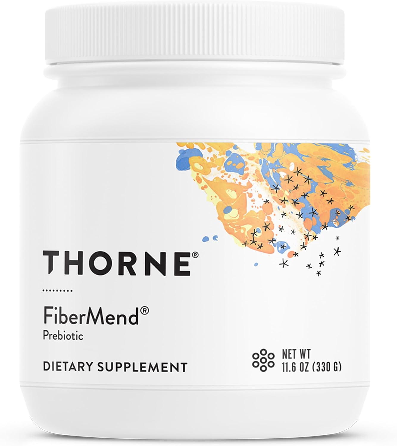 THORNE FiberMend, Prebiotic Fiber Powder with Antioxidants, 30 Servings