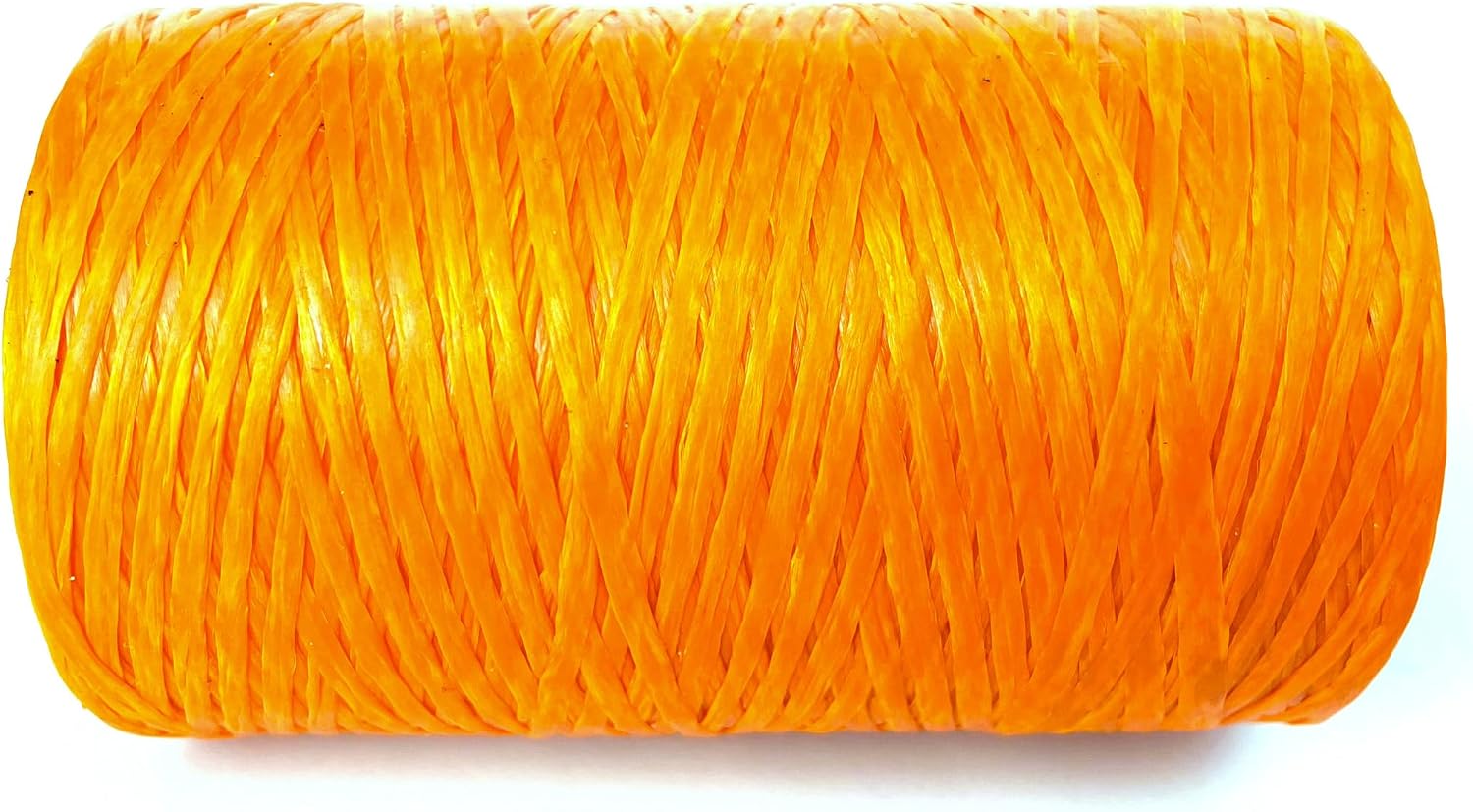Kulay Artificial Deer Sinew Neon Orange Waxed Flat Polyester Thread for Beading, Leather, Tie-dye Crafts and Sewing, Neon Orange Sinue (5-Ply, 300 Yards or 900 Feet)