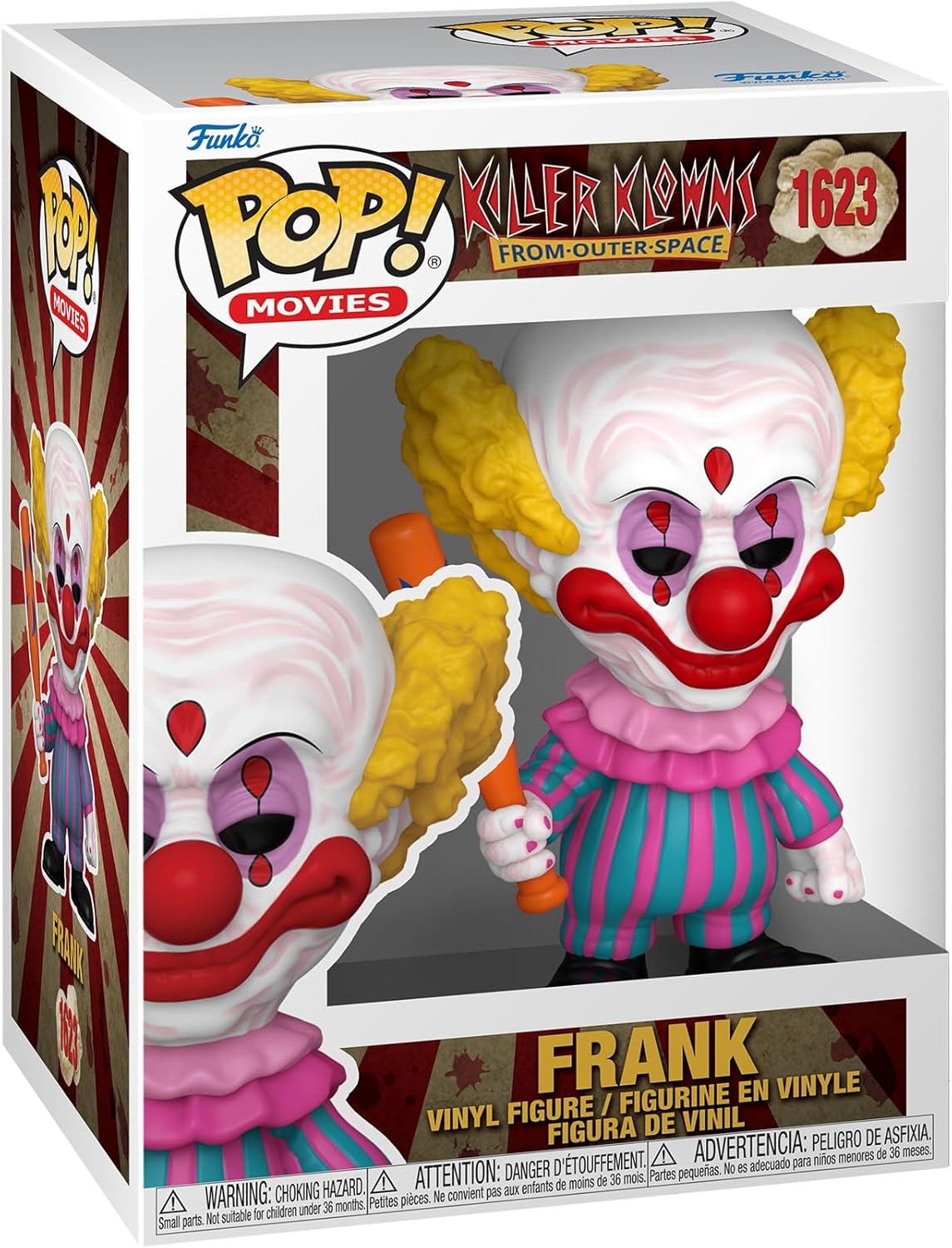 Funko Pop! Movies: KKOS - Frank - Killer Klowns from Outer Space - Collectable Vinyl Figure - Gift Idea - Official Merchandise - Toys for Kids & Adults - Movies Fans - Model Figure for Collectors