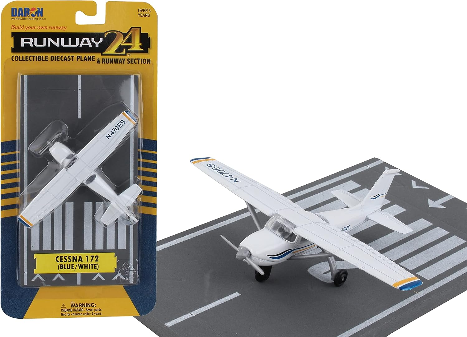 Daron Runway24 Cessna 172 Skyhawk 1/87 Scale Die-Cast Model