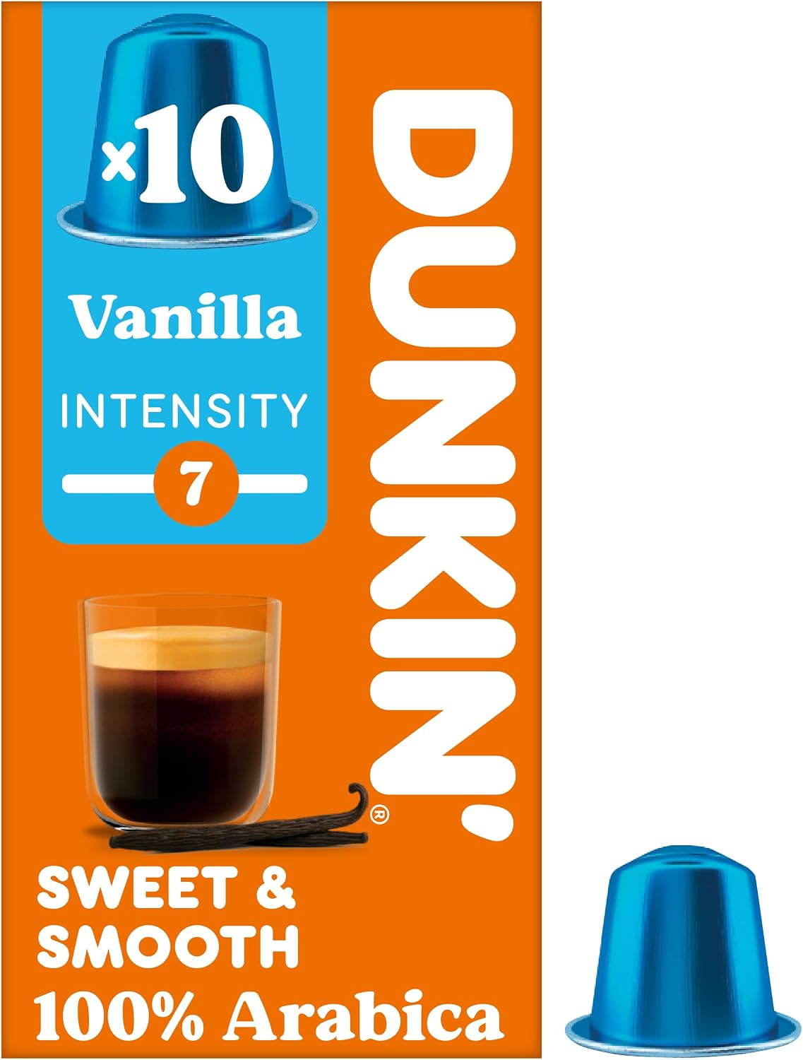 Dunkin' Nespresso Compatible Capsules Vanilla - 10 Capsules