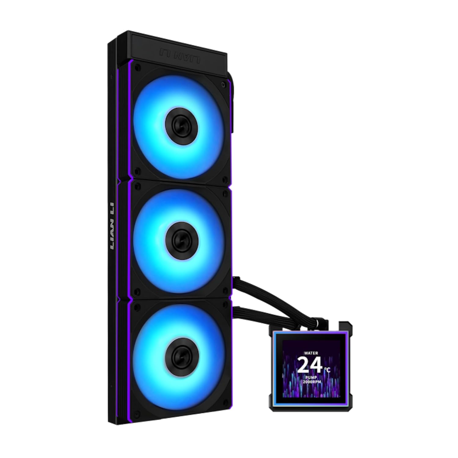 Lian Li HydroShift II LCD-S-360 CL-Liquid CPU Cooler-Black-HS2LCDS36CB
