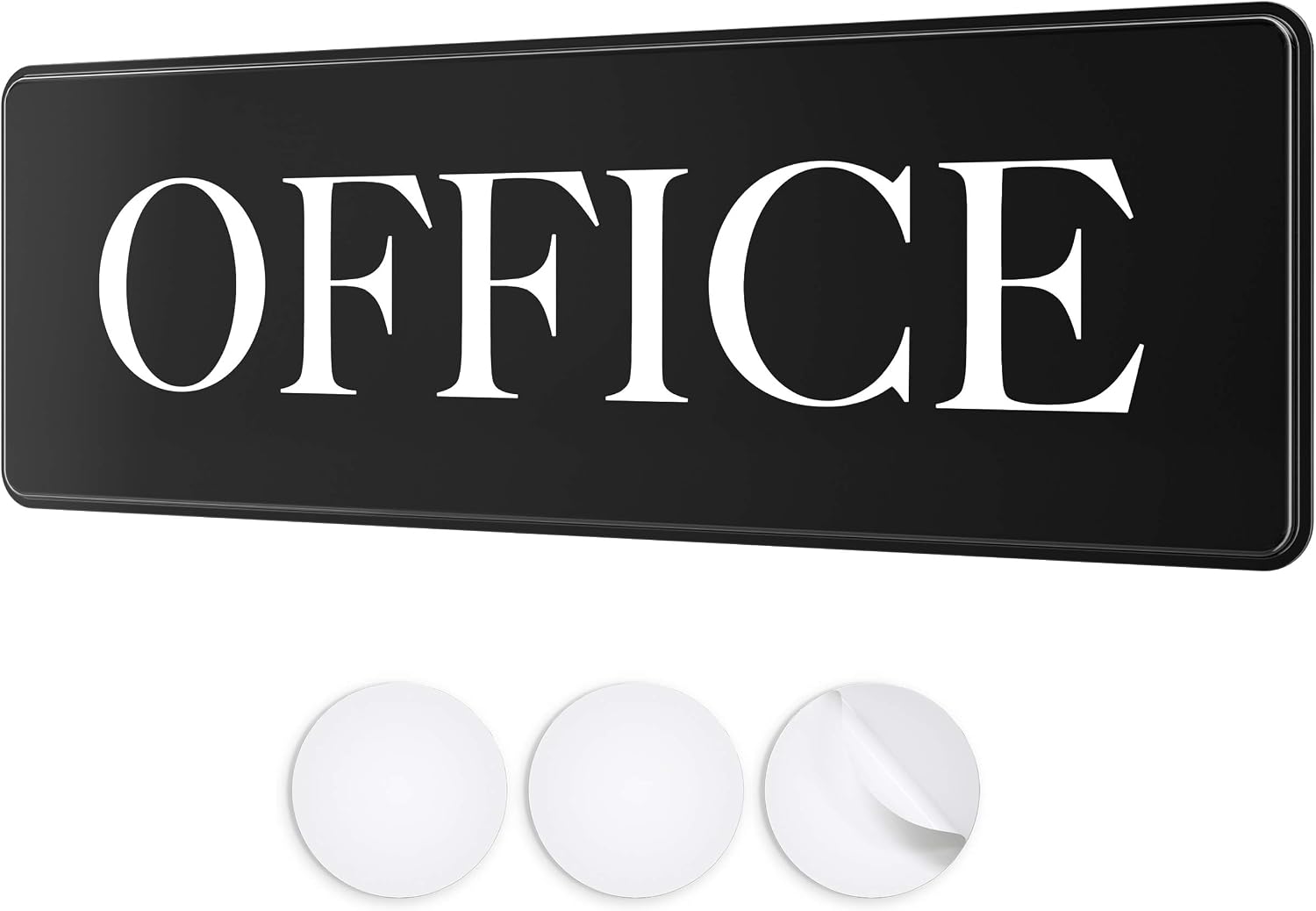 Office Door Sign - 9" by 3" - Professional Office Signs for Door, Wall, Window or Cubicle - Ideal Office Sign For Home or Workplace