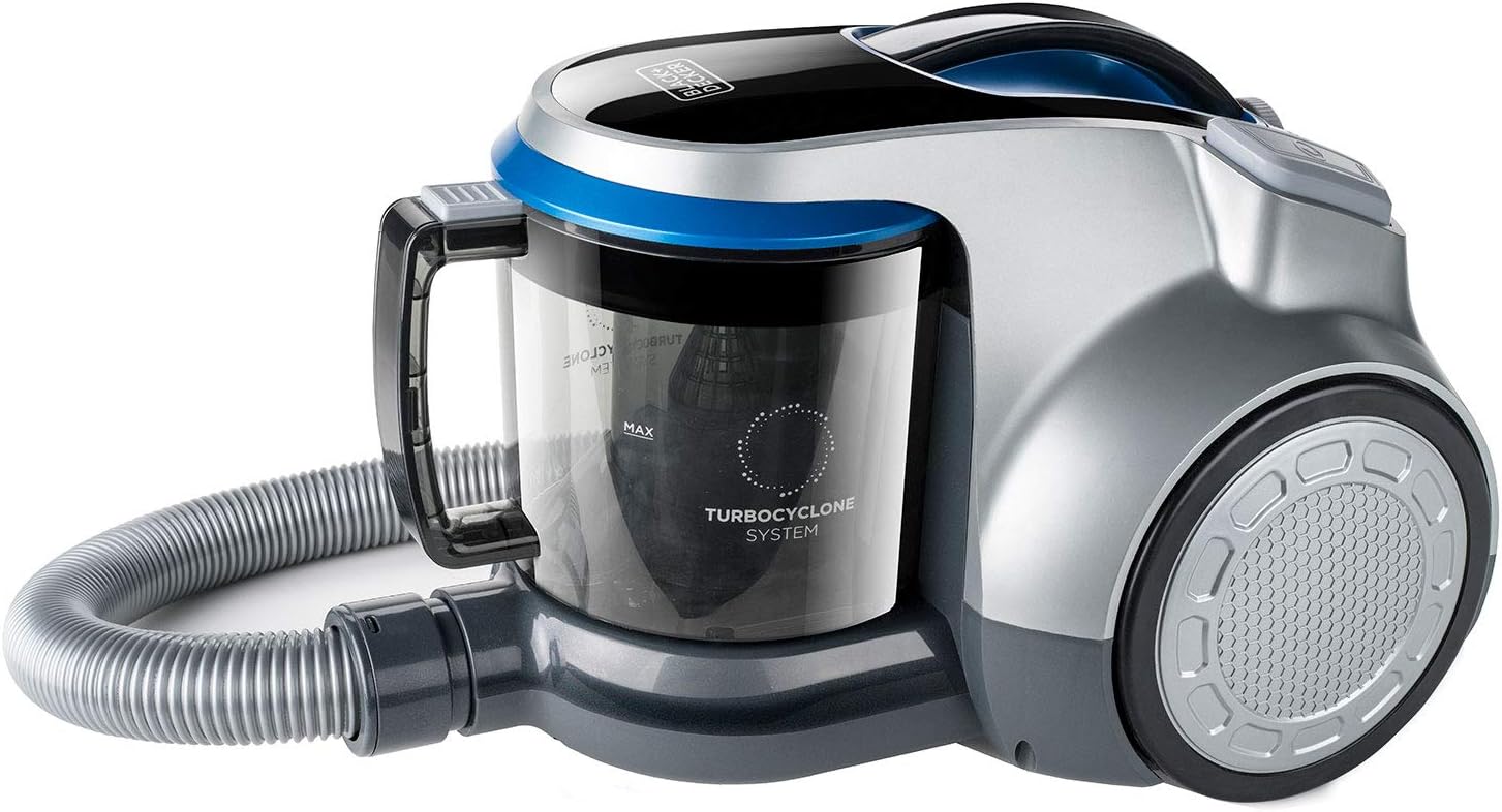 Black+Decker BXVML700E - Bagless vacuum cleaner 700 W. Cyclone filter system. Ultra-efficient nozzle. Double washable filter. EPA filter. 2 litre reservoir.