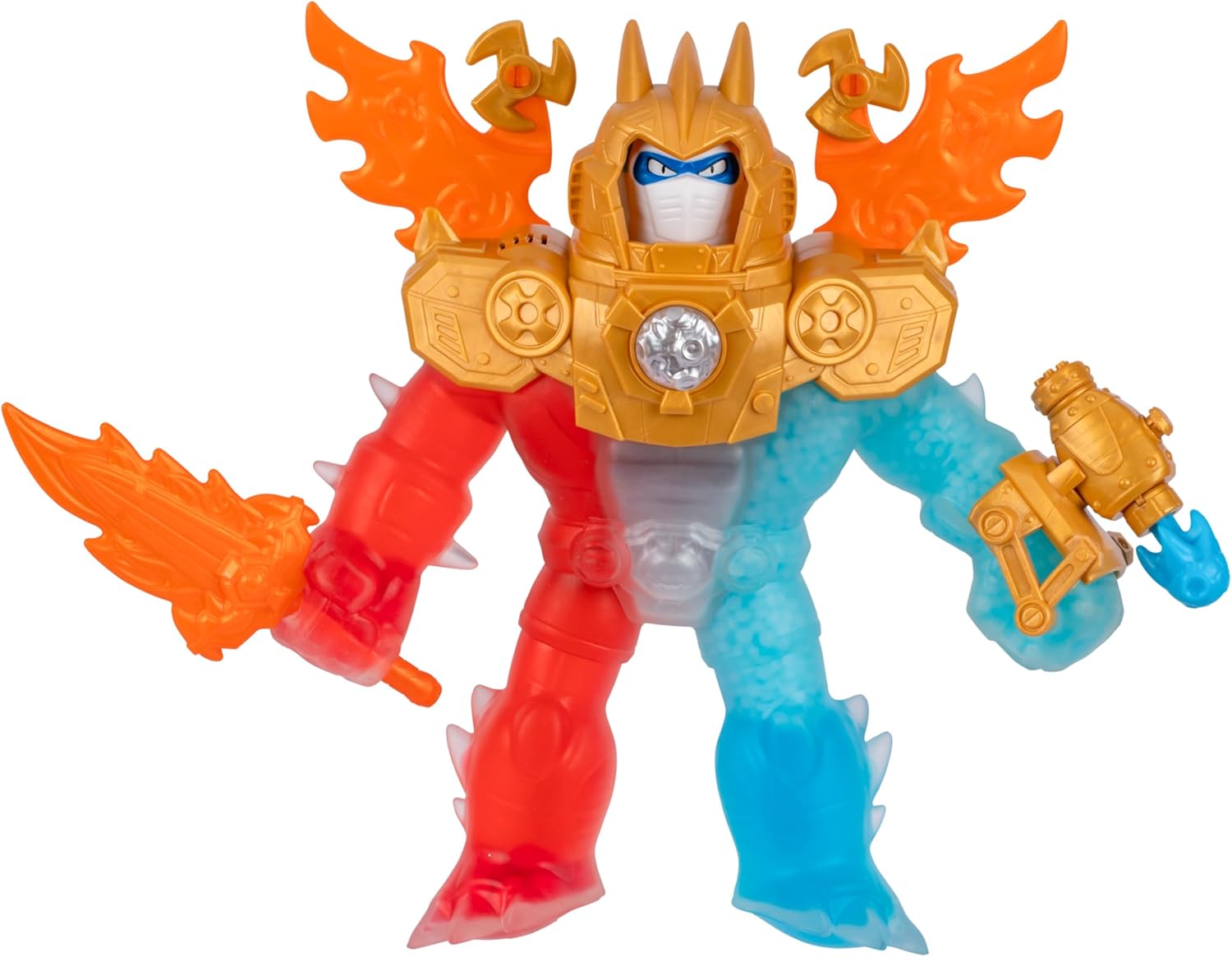 Heroes of Goo Jit Zu Goo-Tron Supreme Combines The Power Of Blazagon, Pantaro & Thrash In 1 Ultimate Hero.