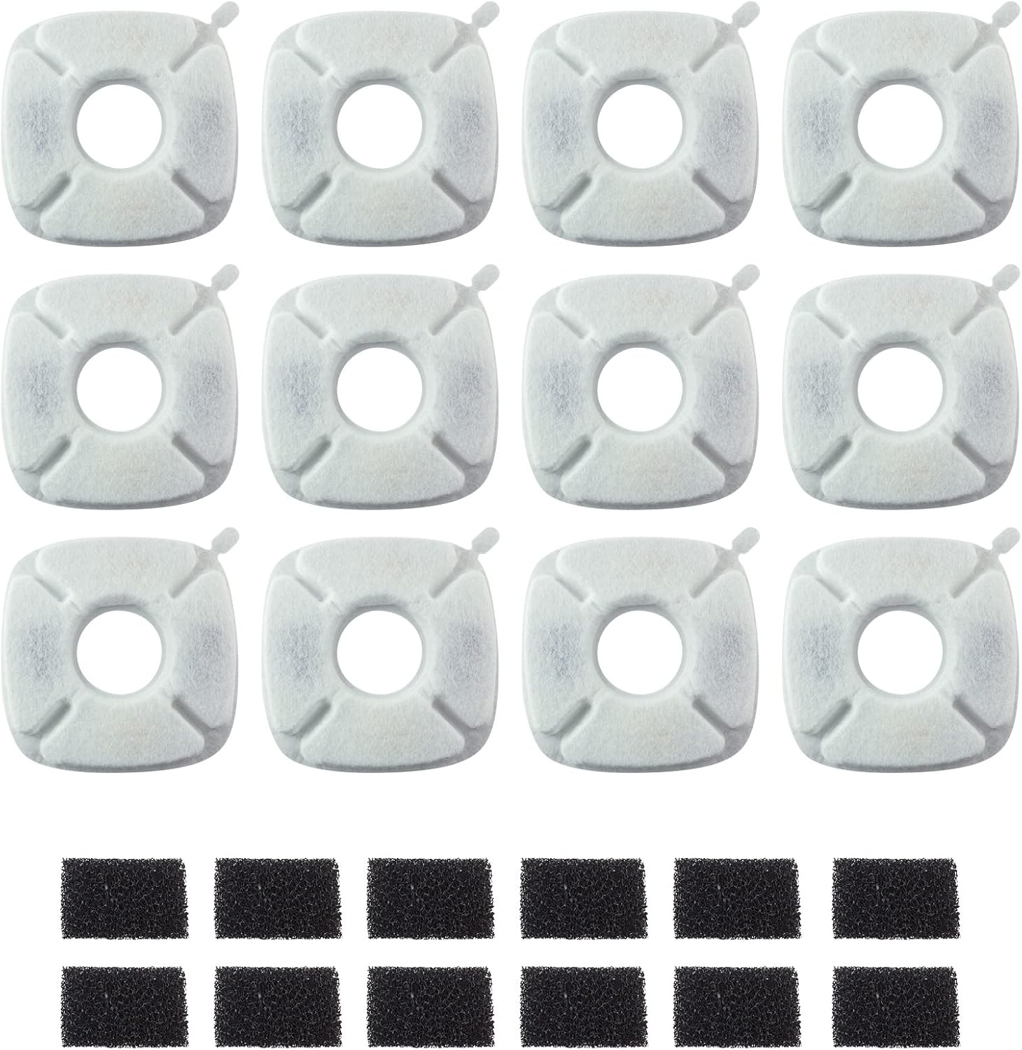 PET STANDARD Water Filters, Compatible with VEKEN® 95oz/2.8L Fountain, Pack of 12