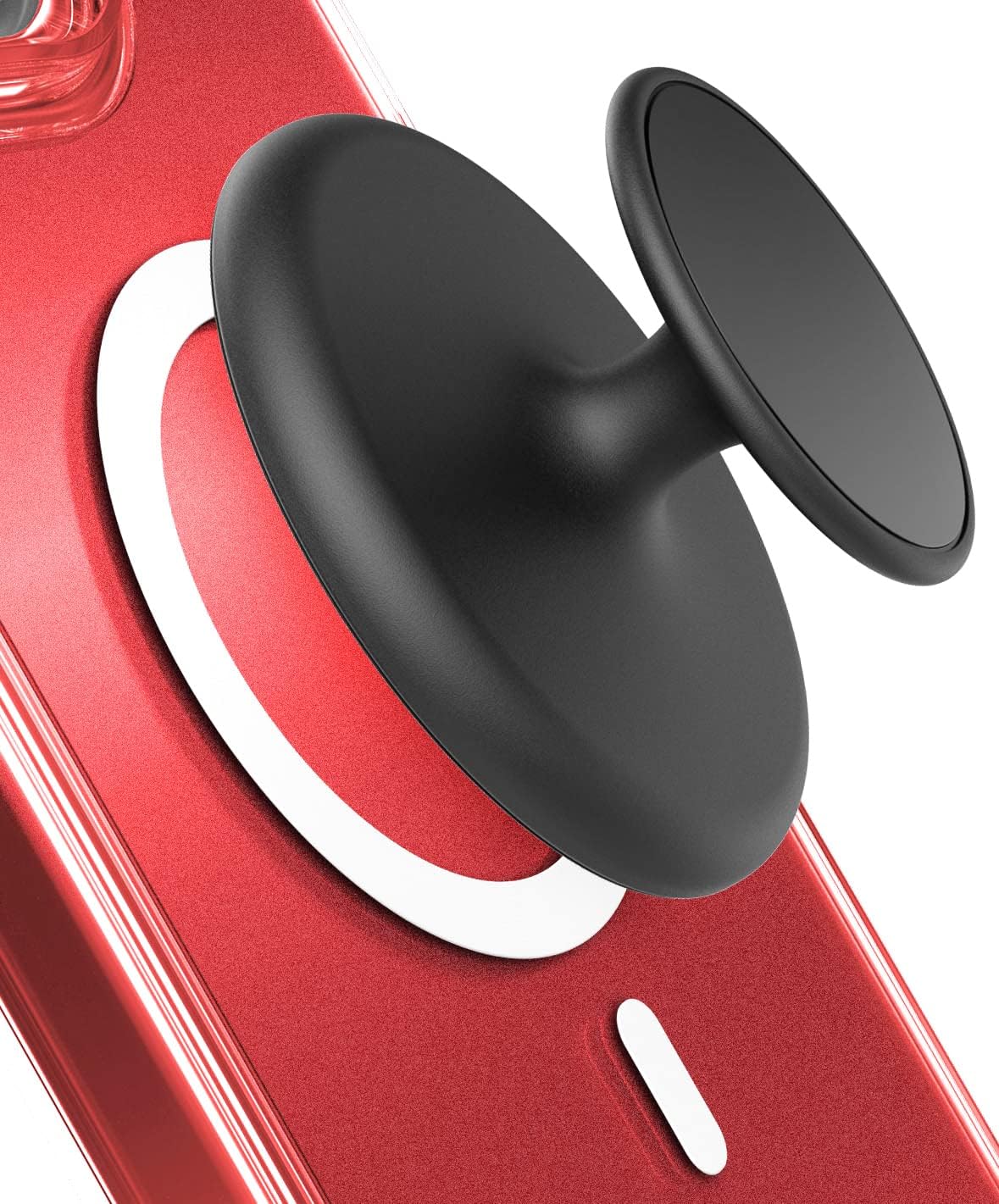 ENCASED Magnetic Phone Grip - Designed for MagSafe, iPhone 16/15 Pro Max and iPhone 14/13/12 Cases and Accessories (2-in-1 Holder + Kickstand)