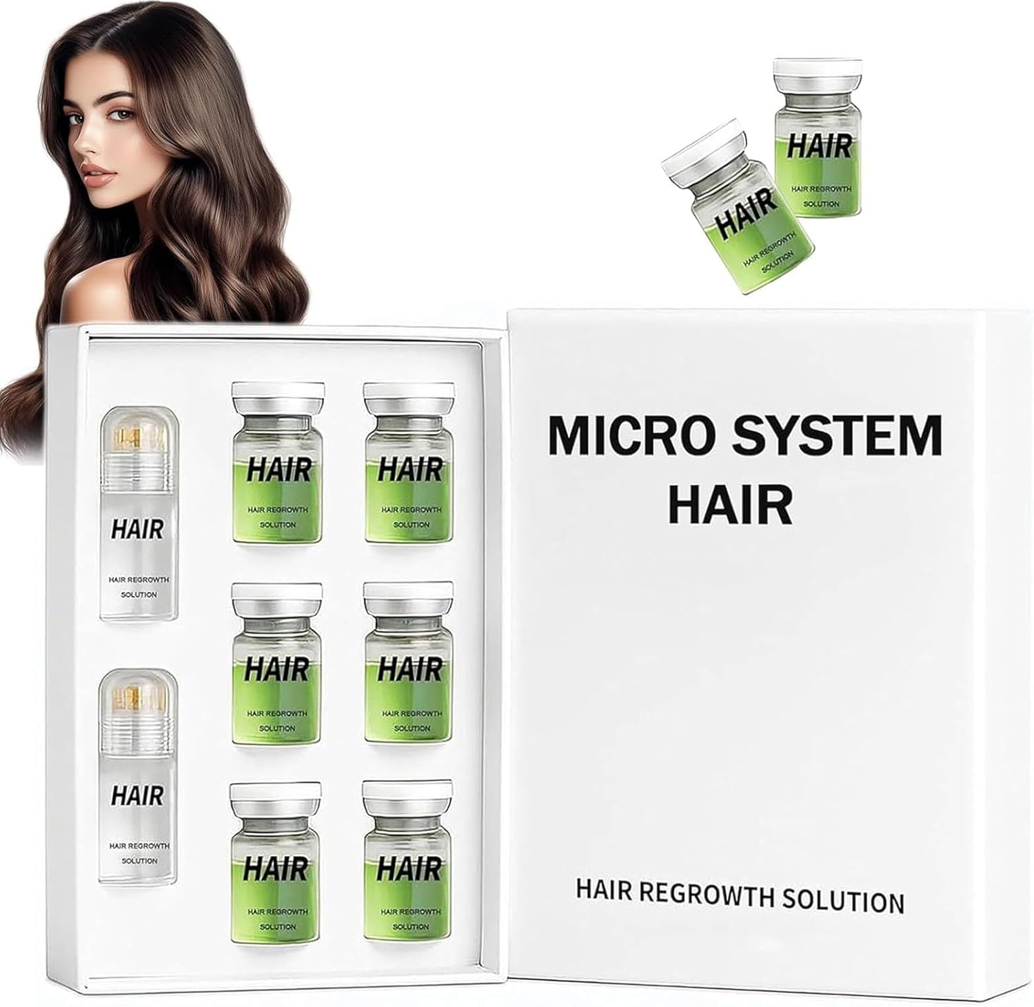Alphainfuse Hair Regrowth System, Advanced Hair Growth Care Strengthens Roots, Infusion Hairregrowth Solution, Eclipta Prostrata