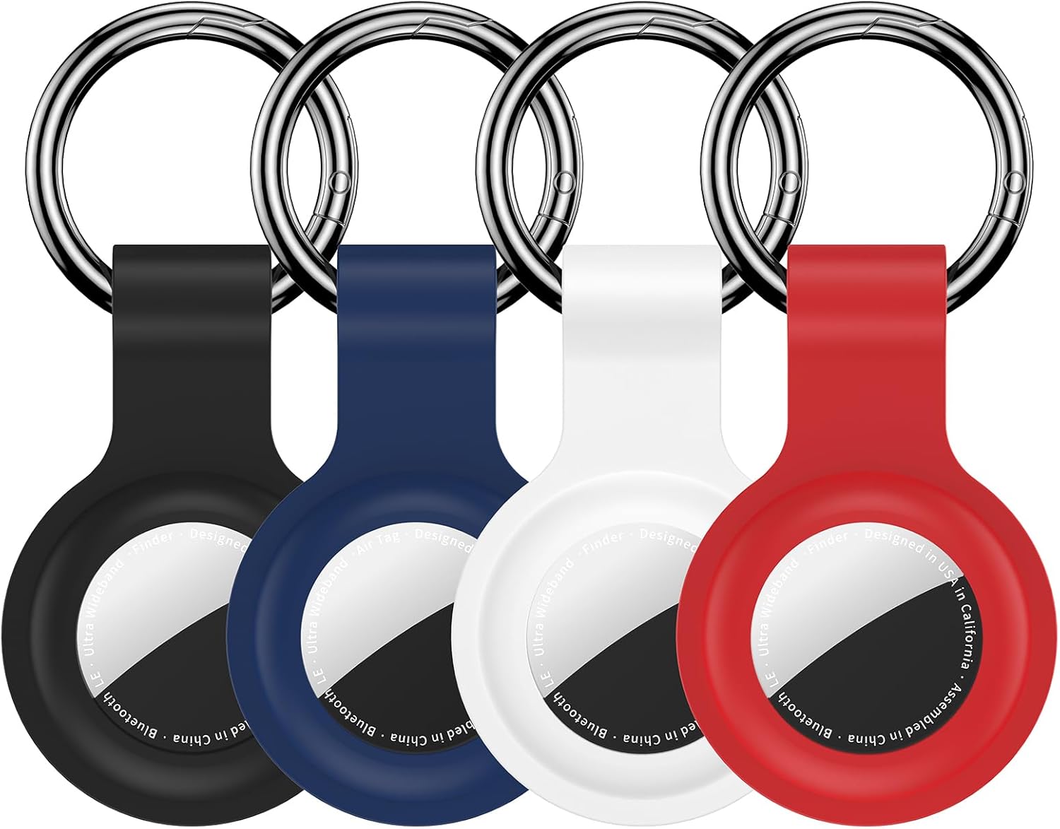 Compatible for AirTag Holder Keychain 4 Pack for Air Tag 1st&2nd Generation