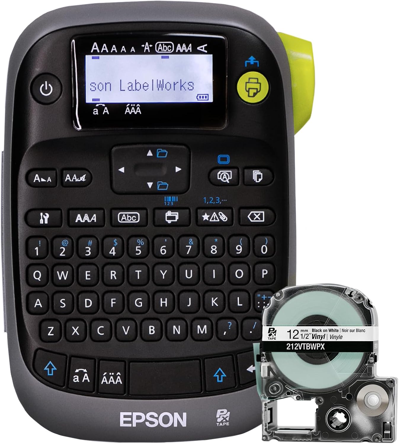 LABELWORKS Epson LW-PX300 Industrial Label Maker for Office – Compatible with Stickers, Magnets, and Shrink Tube, Portable Handheld Design