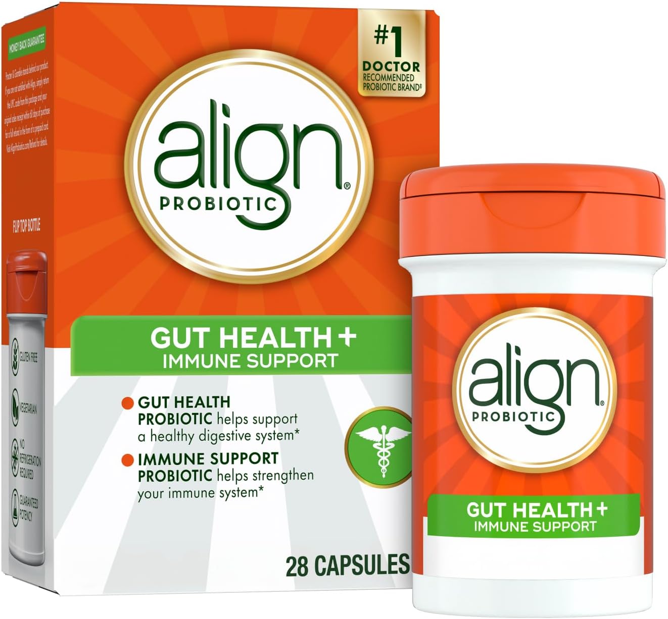 Align Gut Health & Immunity Probiotic, Daily Digestive Support for Women and Men, Helps Support Immune and Digestive Health, 28 Capsules