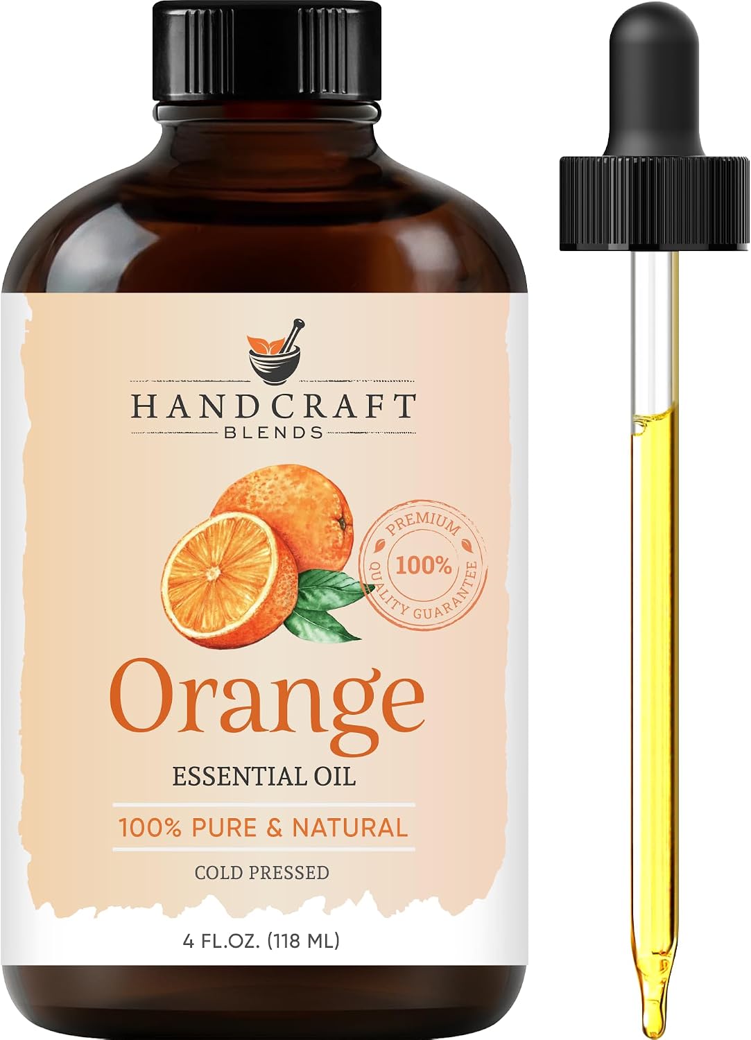 Handcraft Blends Orange Essential Oil - Huge 4 Fl Oz