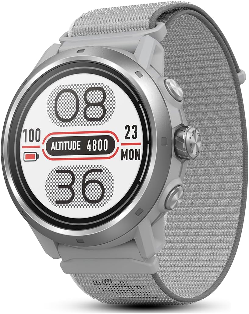 COROS APEX 2 Pro Outdoor GPS Watch, 1.3" Sapphire Titanium, 30-Day Battery Life, Dual-Freq GPS, On-Wrist Navigation, Offline Maps, Heart Rate Monitor, Track Sleep, Running, Biking, Climbing-Grey