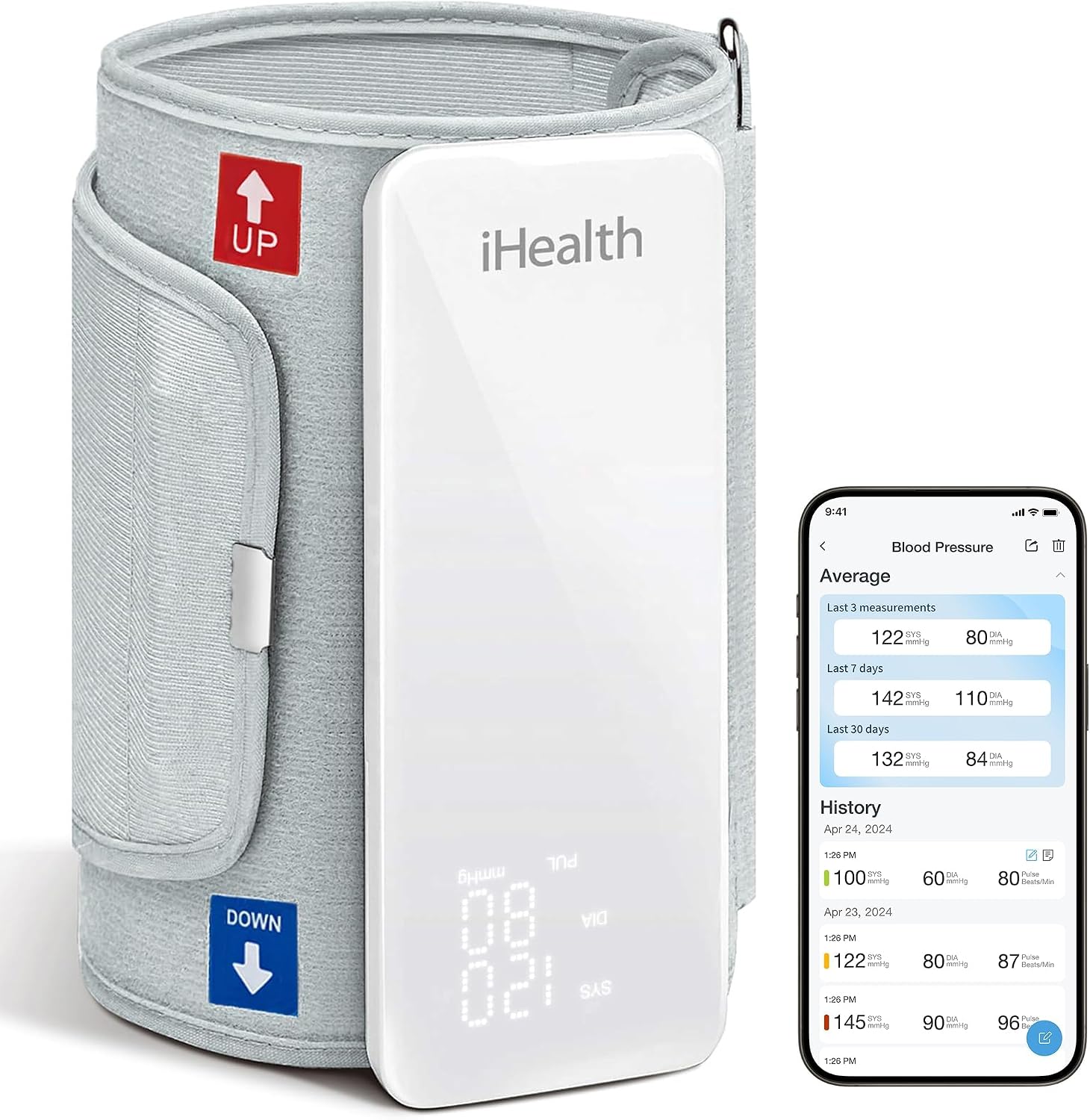 iHealth Neo Wireless Blood Pressure Monitor, Upper Arm BP Machine with App