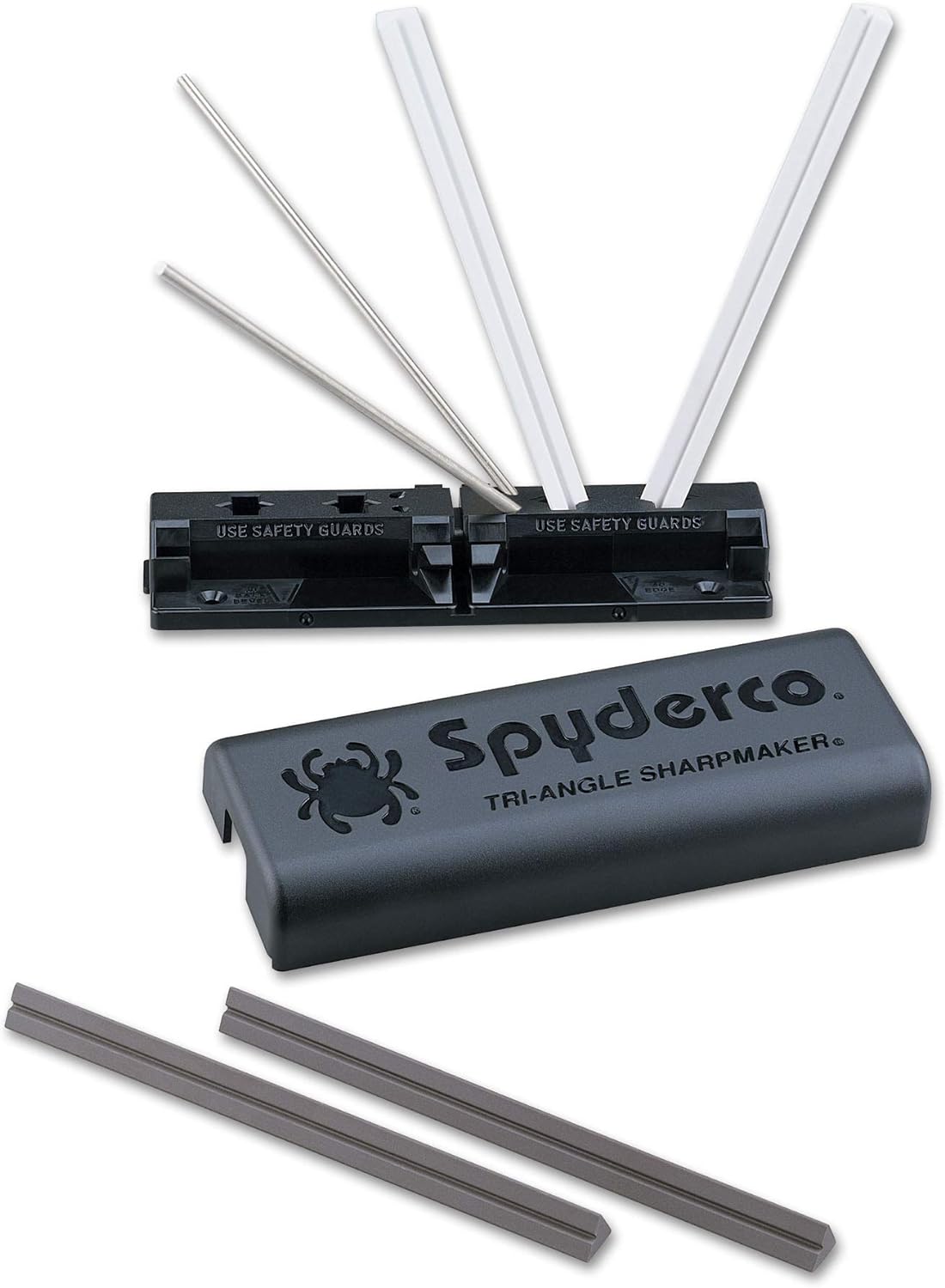 Spyderco Tri-Angle Premium Sharpmaker Set with DVD and Two Sets of Alumina Ceramic Stones - 204MF OPEN BOX