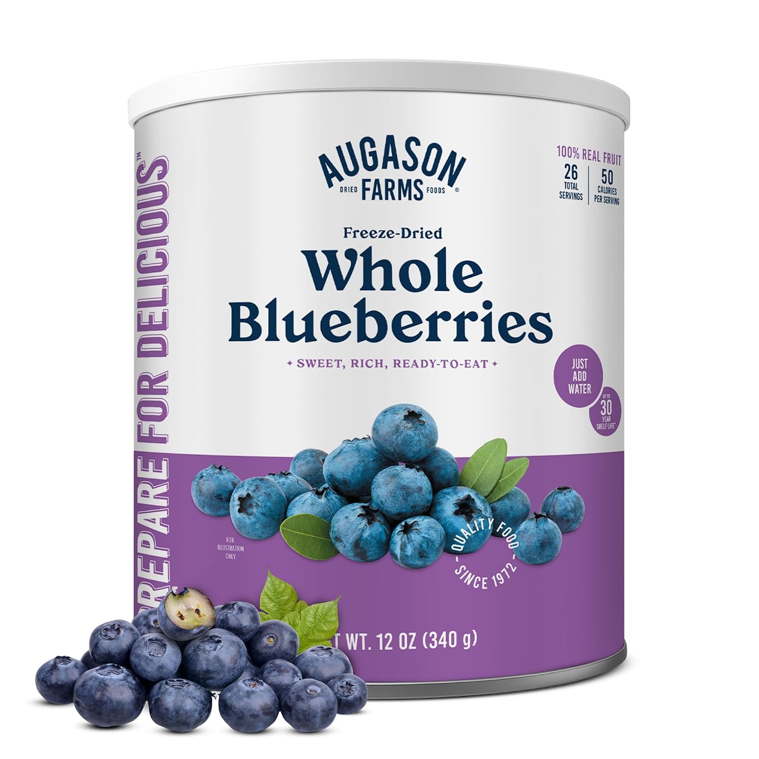 Augason Farms Freeze-Dried Whole Blueberries Can