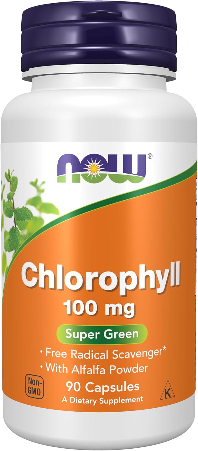 Now Foods Chlorophyll, 90 Capsules