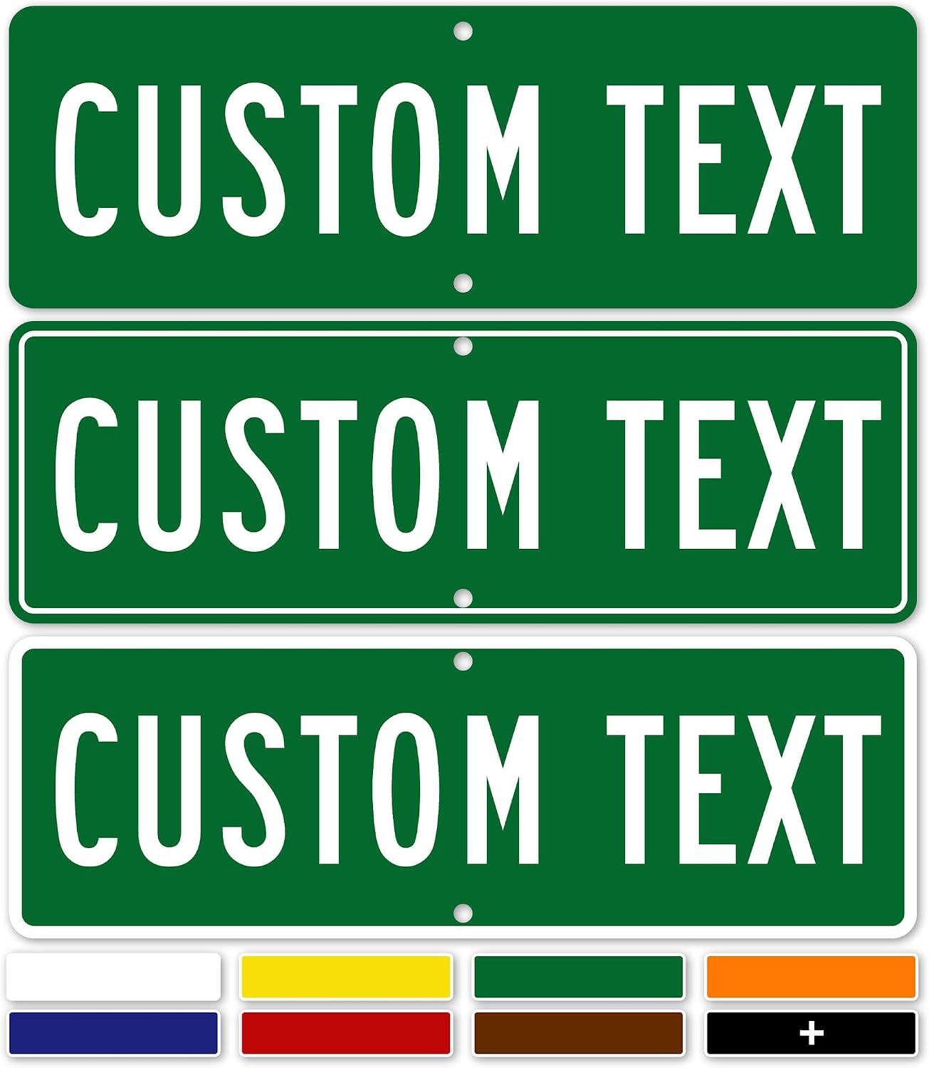 Custom Street Sign, Road Sign, Address Sign, 8 Colors, Reflective Option, Mounting Options, 6x18 Inch, Thick Rust-Free AlumaBond, USA Made by My Sign Center, (Classic)…
