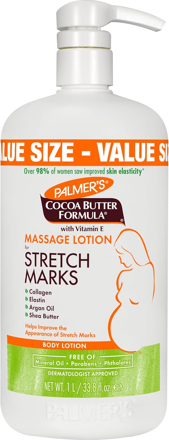 Palmer's Stretch Marks Body Lotion for Pregnancy & Weight Changes (33.8 Oz)