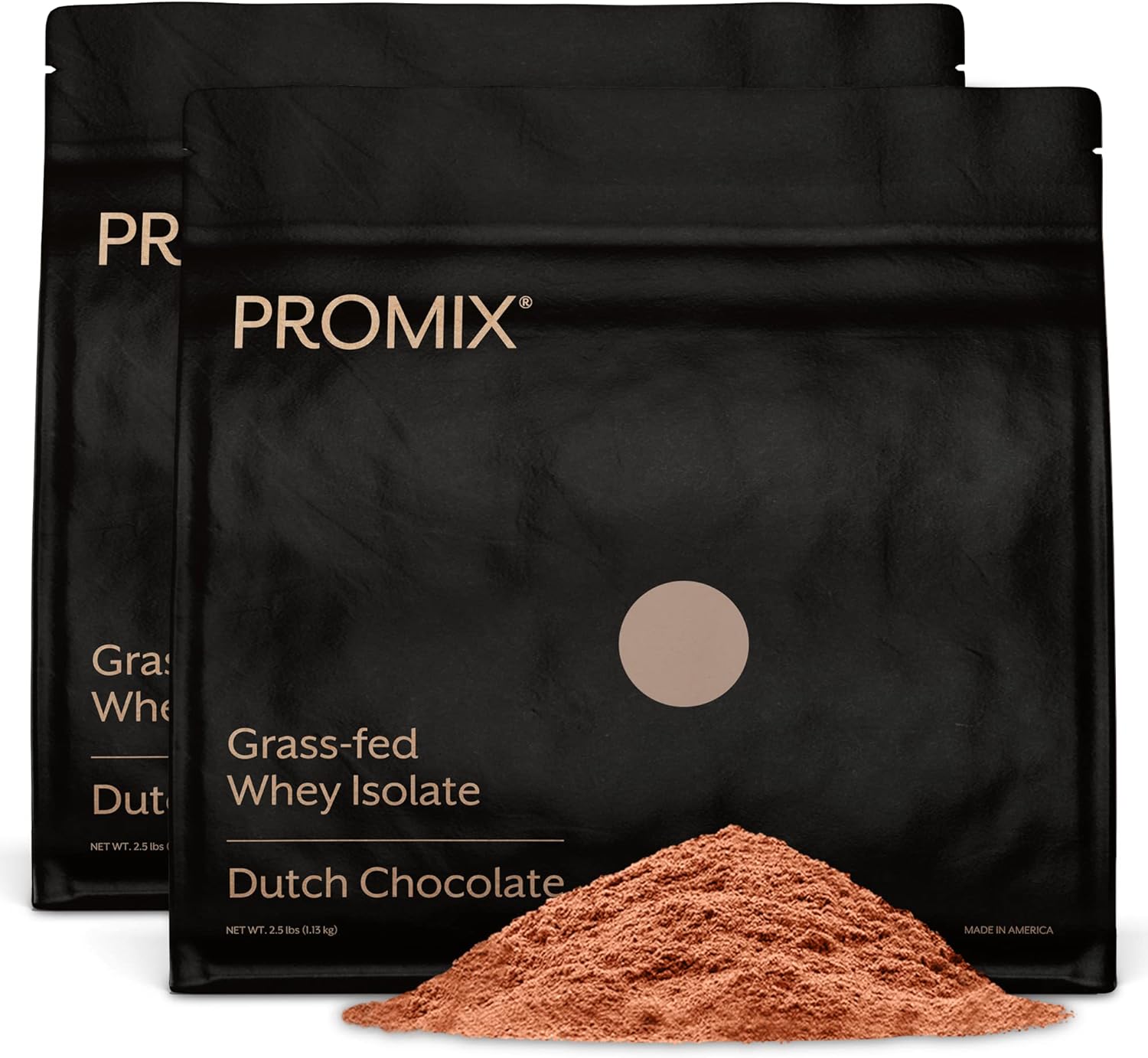 ProMix Nutrition Whey Protein Isolate Powder, Chocolate - Grass-Fed - ­Post Workout Fitness & Nutrition Shakes, Smoothies, Baking & Cooking Recipes - Gluten-Free & Keto-Friendly - 5 Pound (Pack of 2)