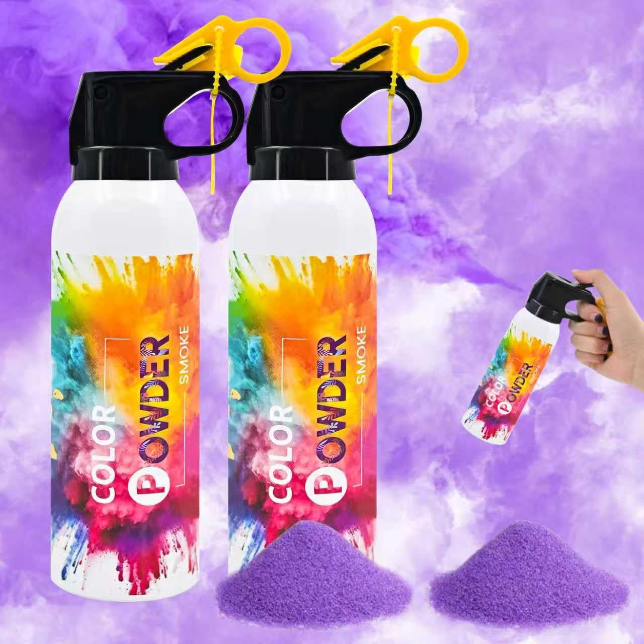 Photo Fog Atmosphere Smog Purple Powder for Gender Reveal 2Pack Photoshoot Video Props Stage Mister Foggers, Purple Color Smoke for Gender Reveal Birthday Wedding Indoors Outdoors Party Celebration