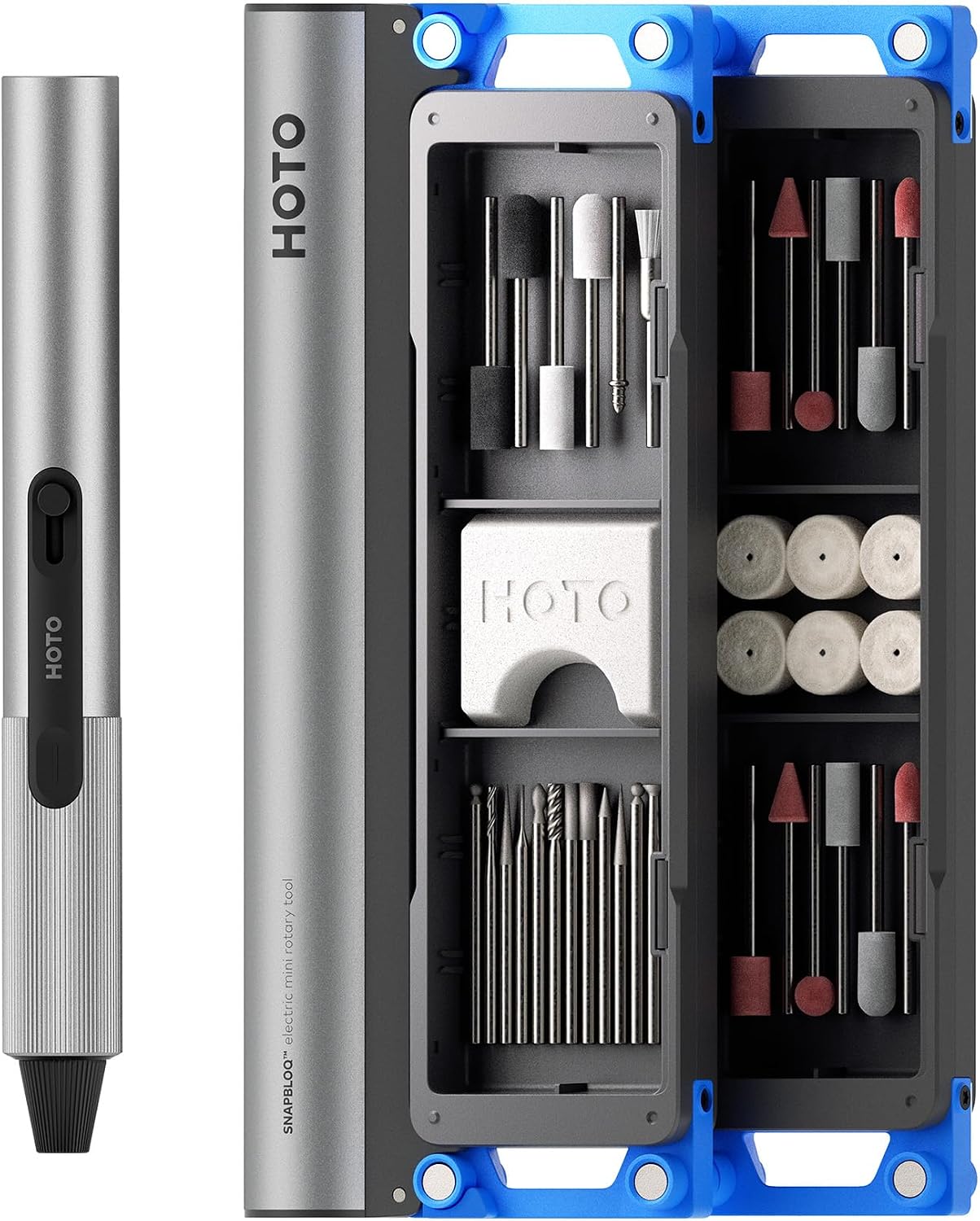 HOTO SNAPBLOQ™ R-A04 Mini Rotary Tool Kit, Brushless Engraving Pen